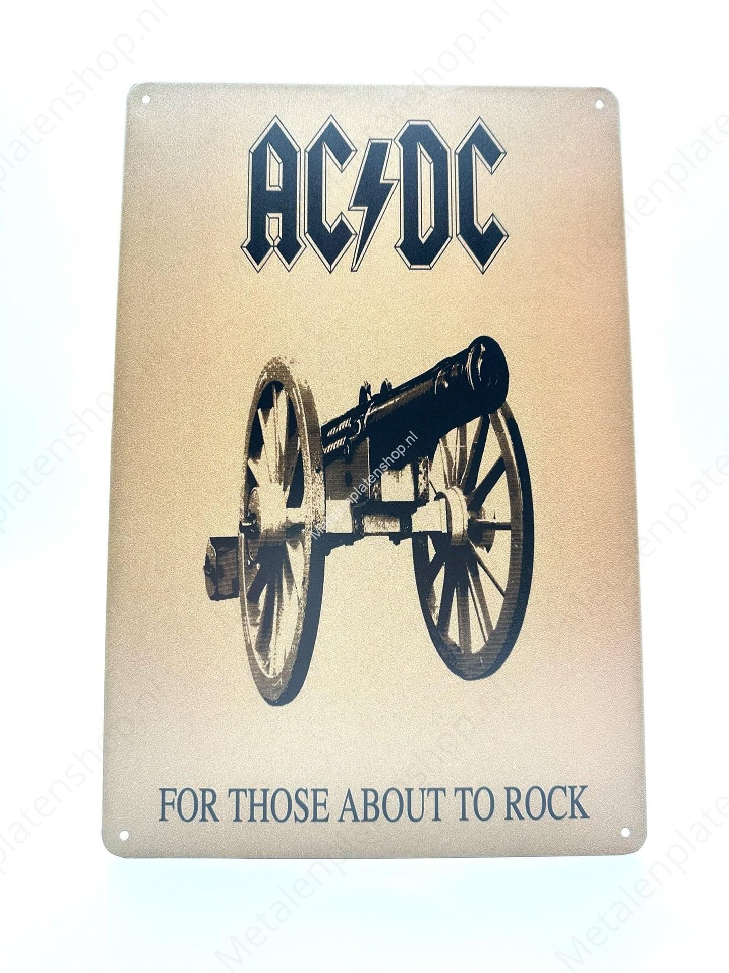 AC/DC - For those about to rock - Metalen Wandbord