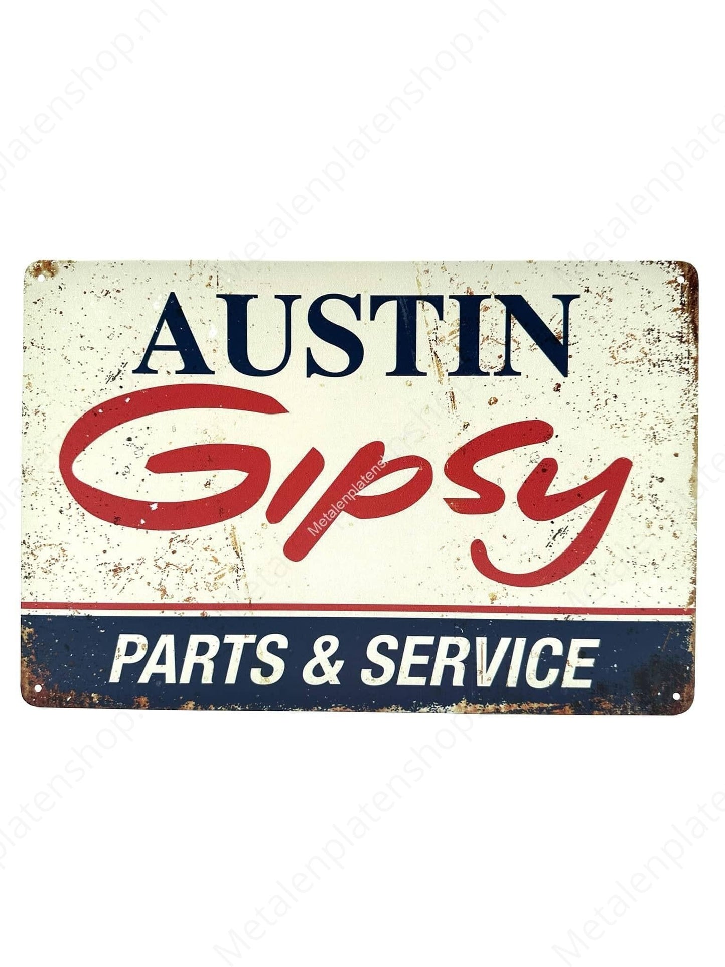 Austin Gipsy - Parts &amp; Service - Metal Wall Sign