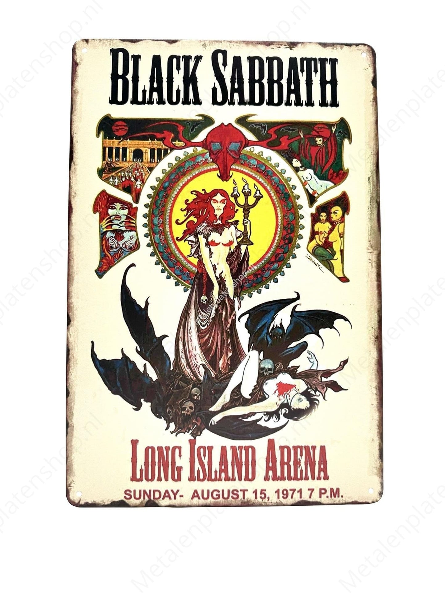 Black Sabbath - Metalen Wandbord