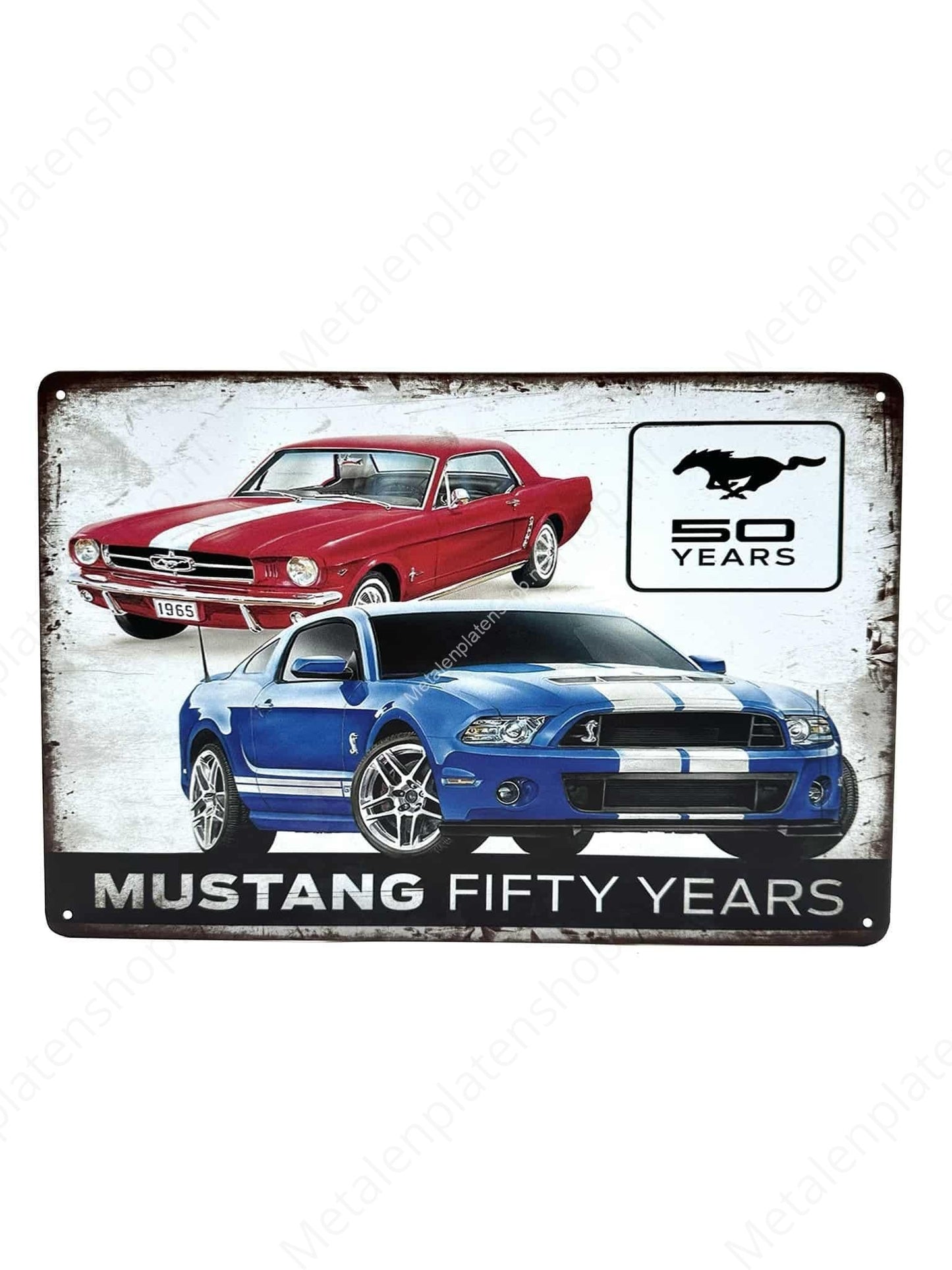 50 years - Mustang - Fifty Years - Metalen Wandbord