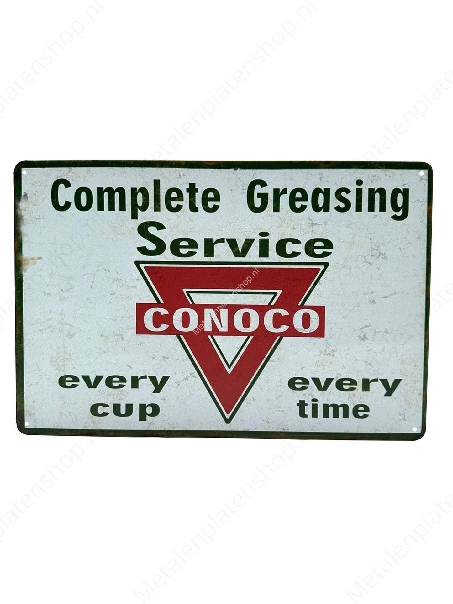Complete Greasing Service - Conoco - Metal Wall Sign
