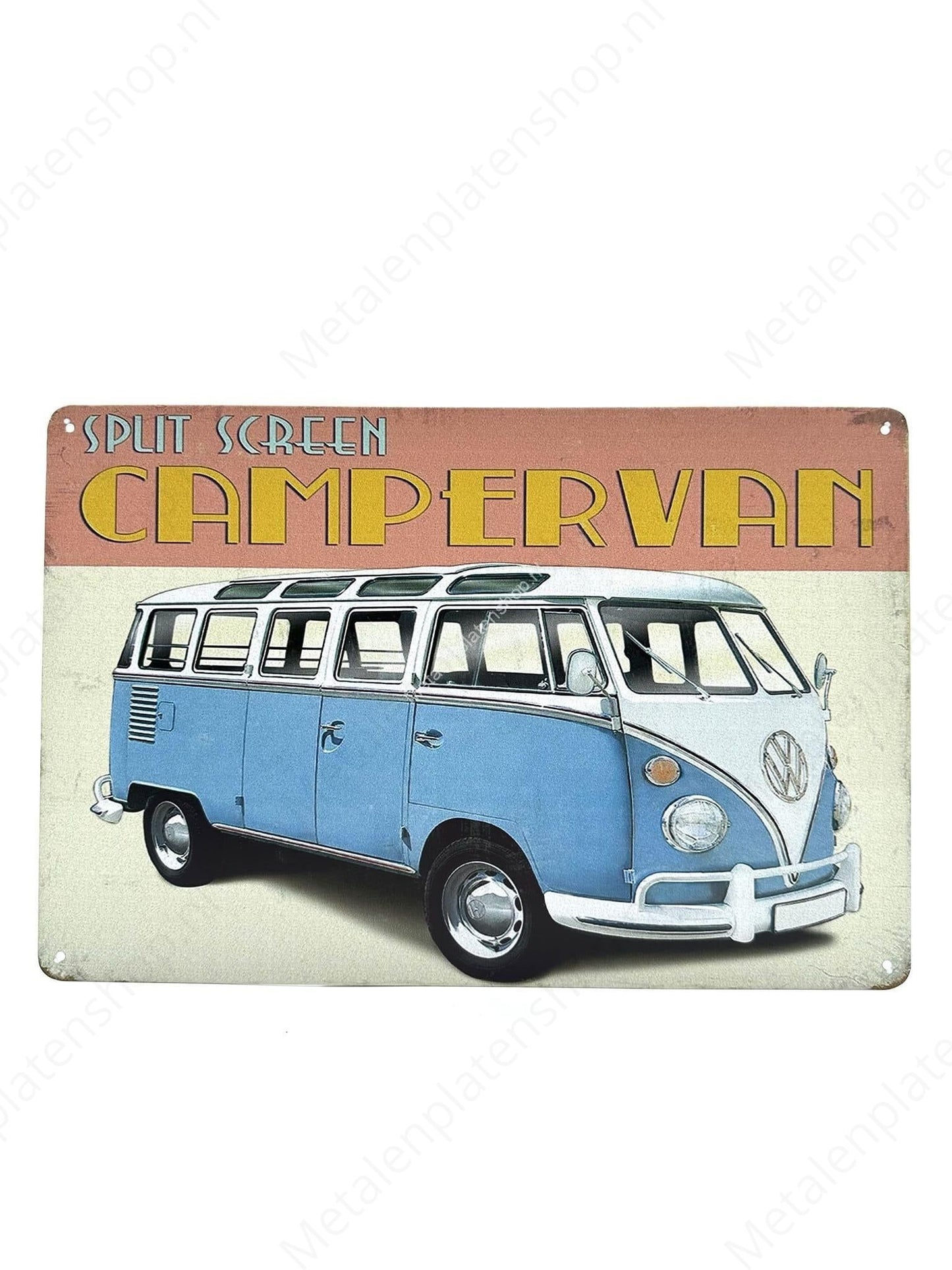 Campervan - Volkswagen - Metal Wall Sign