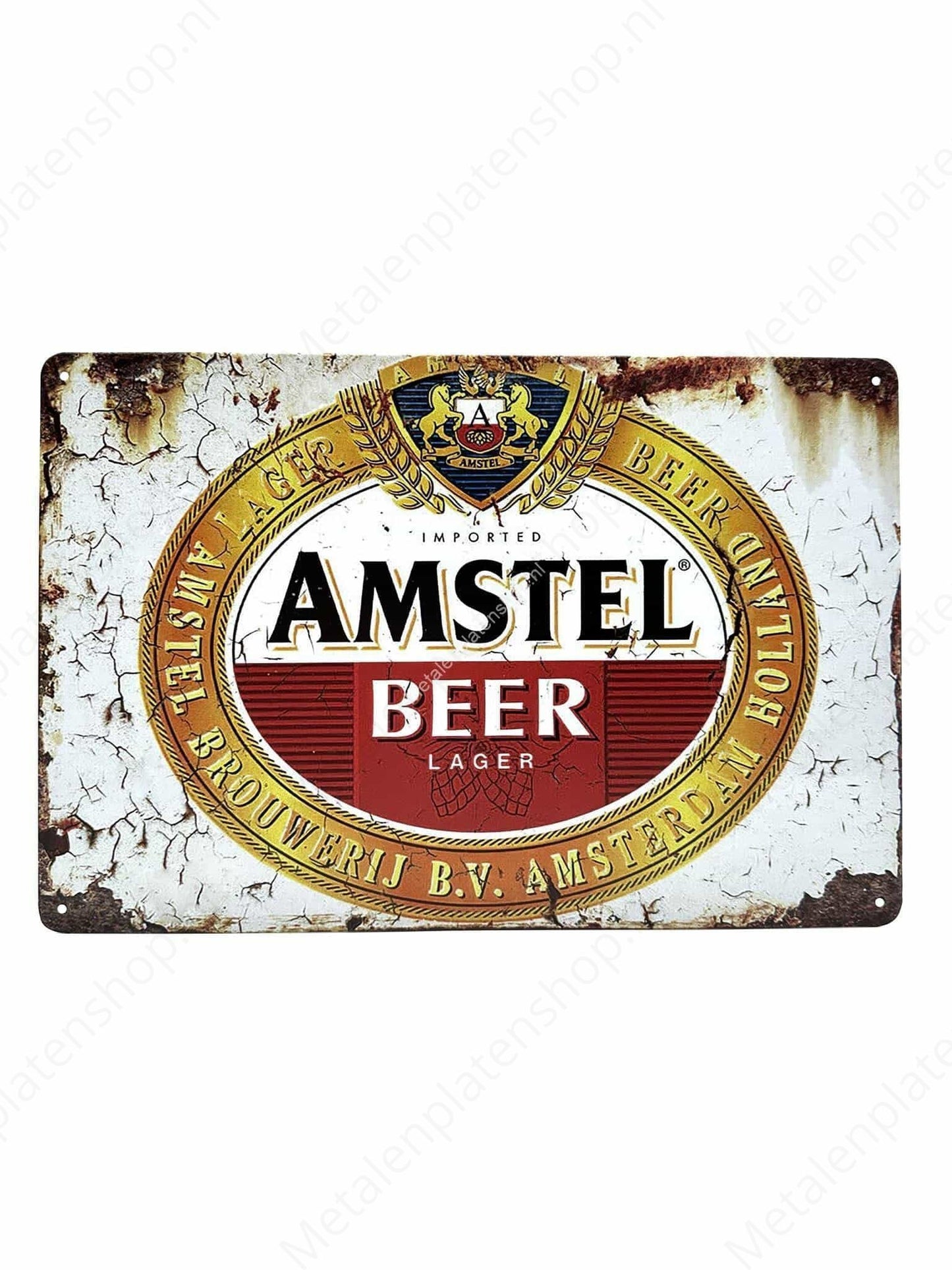 Amstel Beer - Lager - Brewery - Metal Wall Sign