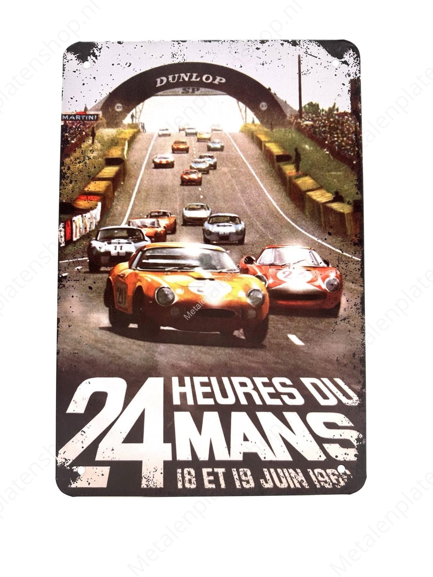 24 Hours of Mans - 18/19 June 1966 - Metal Wall Sign