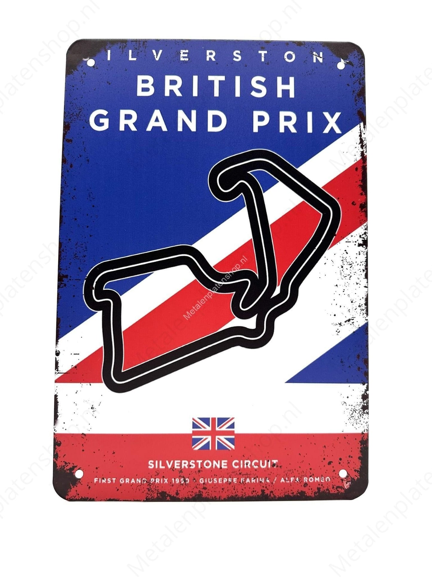 Silverstone Circuit - Grand Prix - British UK - Formula 1 - Metal Wall Sign