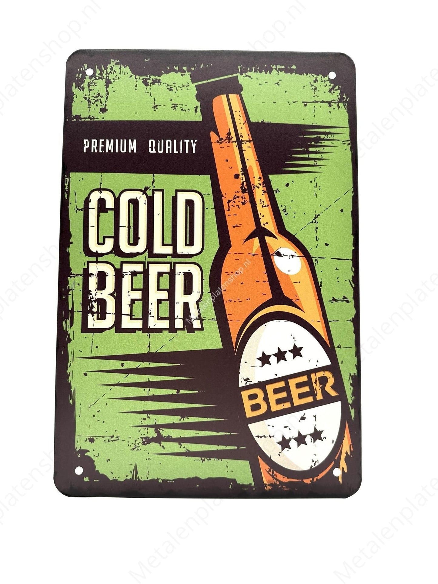 Cold Beer - Premium Quality #3 - Metal Wall Sign