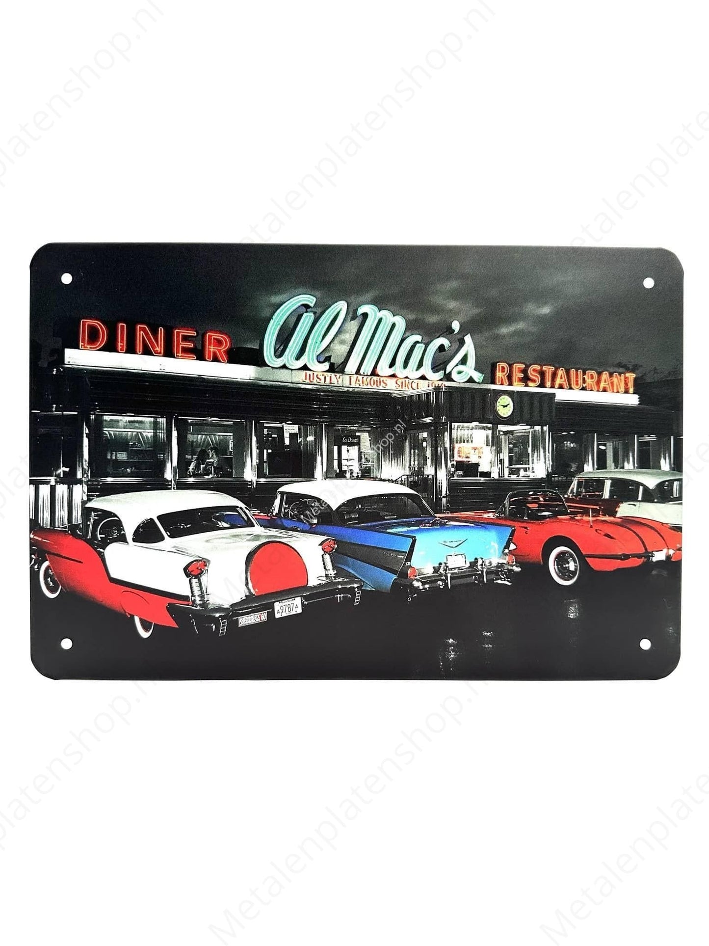 Diner Al Mac's Restaurant - Metalen Wandbord