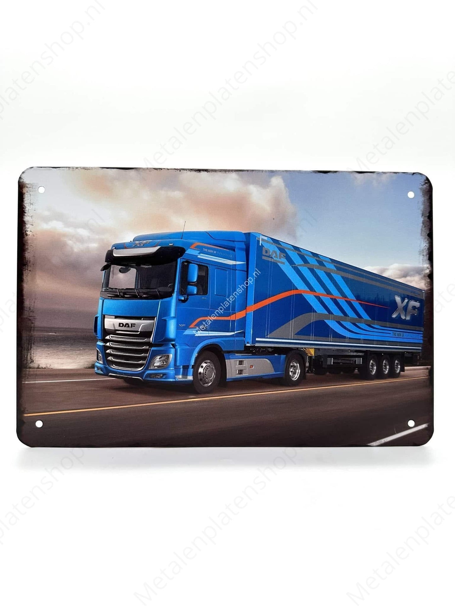 DAF XF - Truck - Blue - Metal Wall Sign