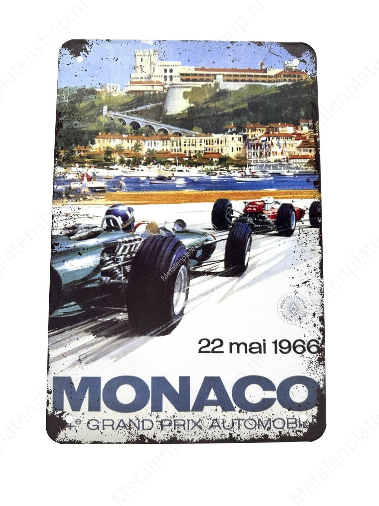 Monaco May 22, 1966 - Metal Wall Sign