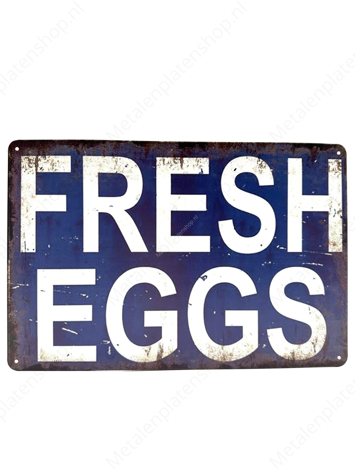 Fresh Eggs - Metalen Wandbord