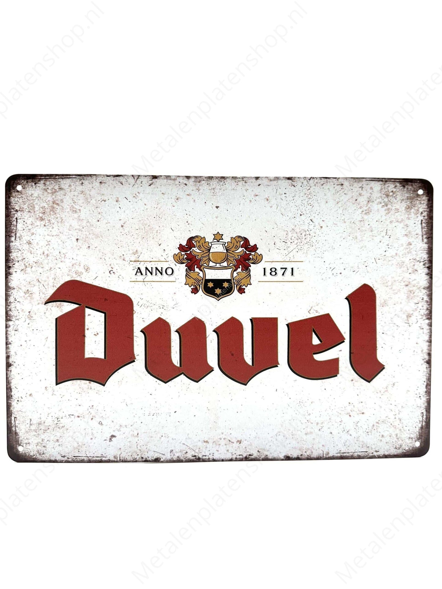 Duvel - Anno 1871 - Metalen Wandbord