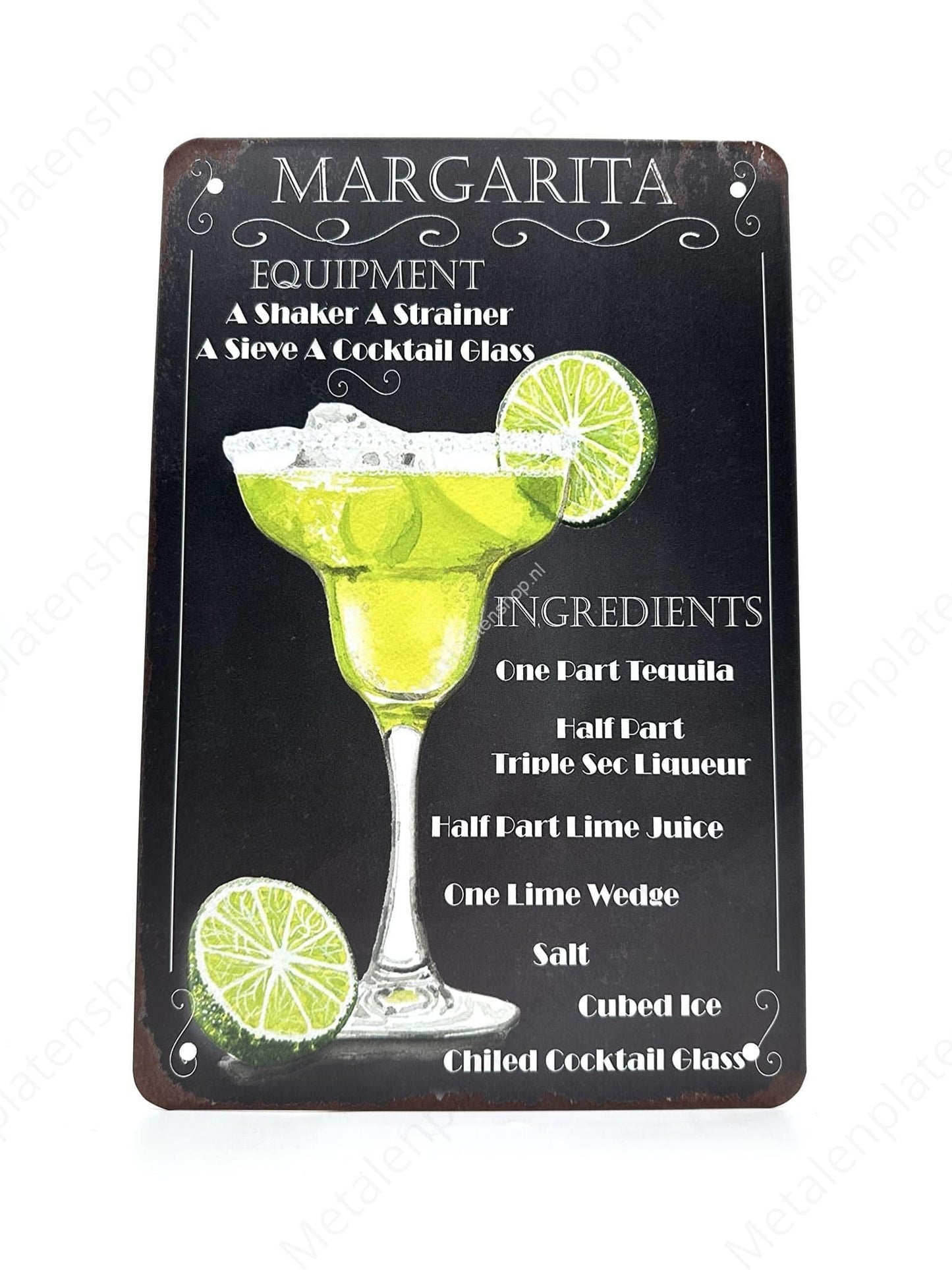 Margarita #2 - Cocktails - Metal Wall Sign