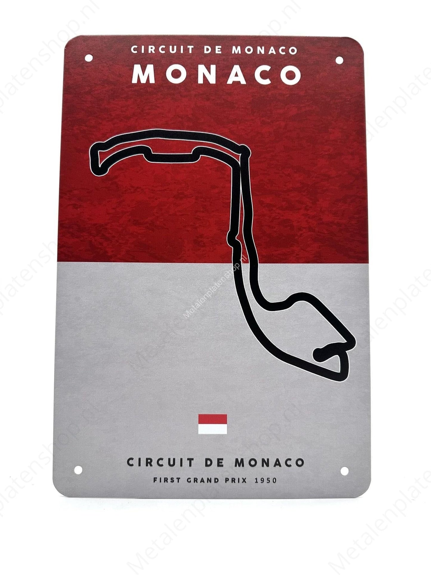 Circuit de Monaco – Grand Prix – Monaco – Metallwandschild