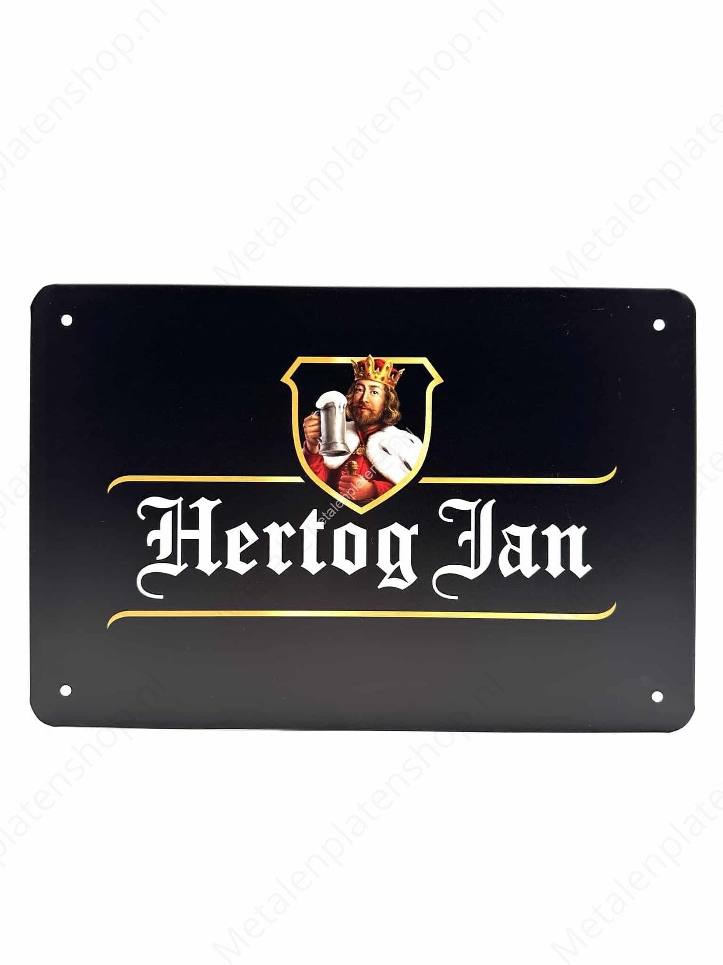 Metal Wall Sign Hertog Jan Black - Beer - Metal Wall Sign