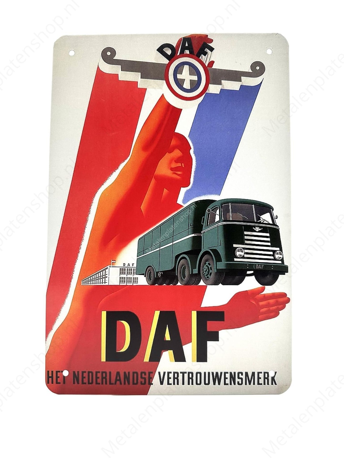 DAF - The Dutch brand of trust - Metal Wall Sign