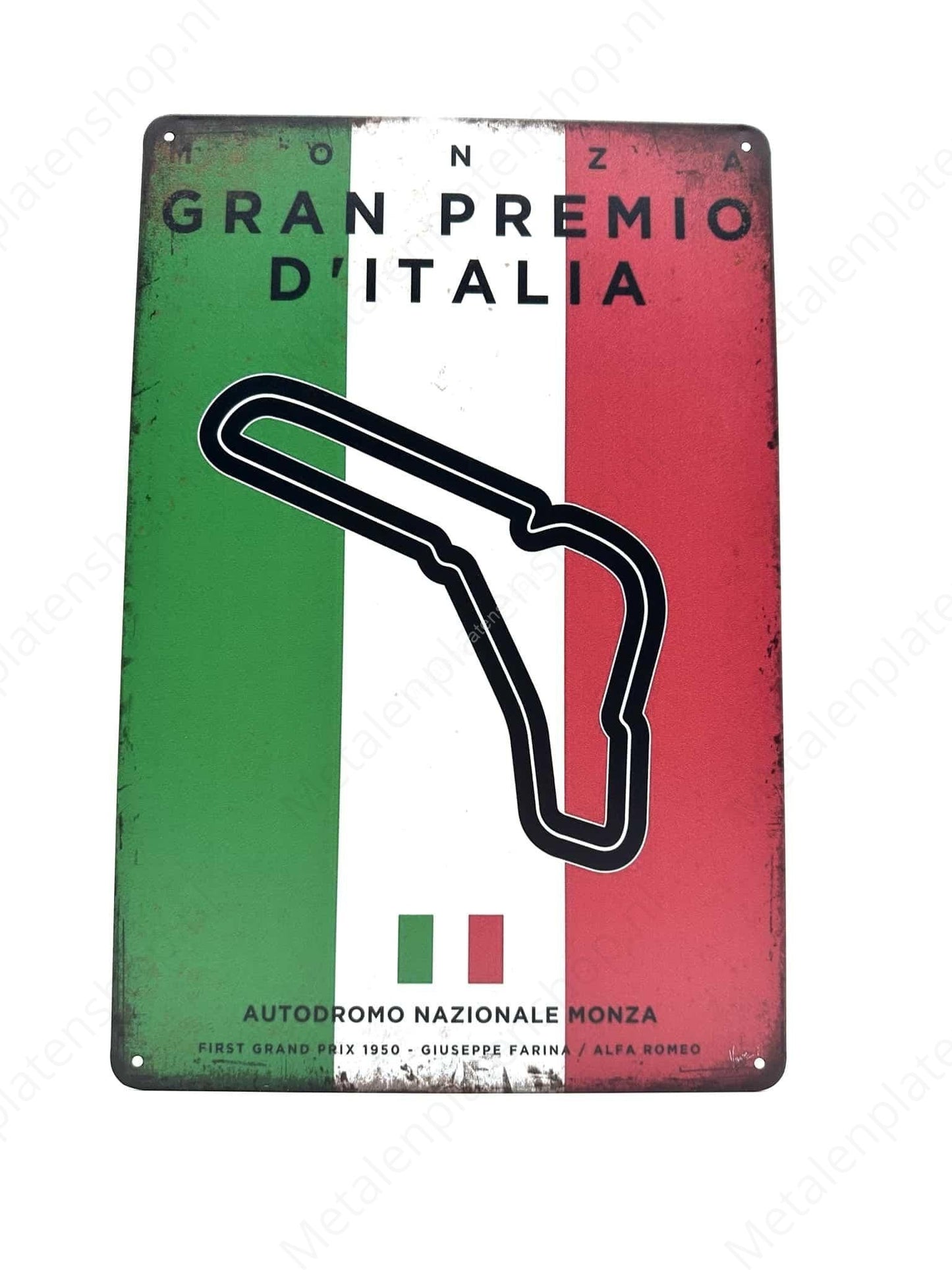 Autodromo Nazionale Monza - Grand Prix - Italie - Metalen Wandbord