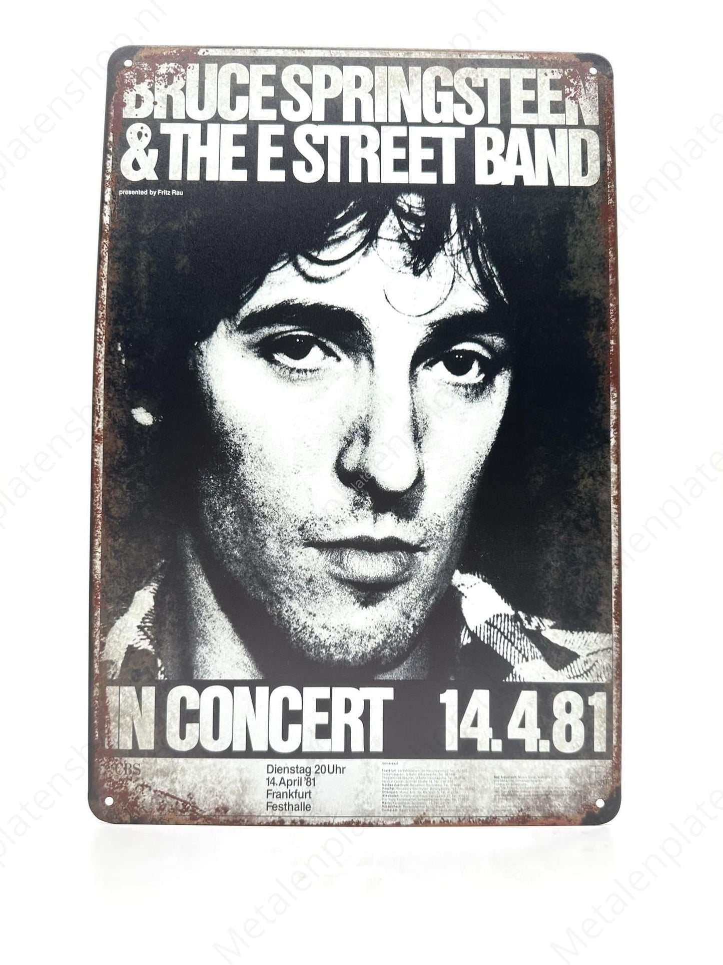 Bruce Springsteen &amp; The E Street Band – Metallwandschild