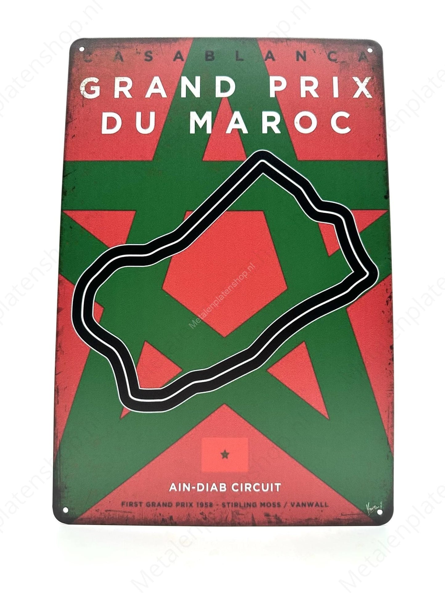 Ain-Diab Circuit - Morocco - Grand Prix - Metal Wall Sign
