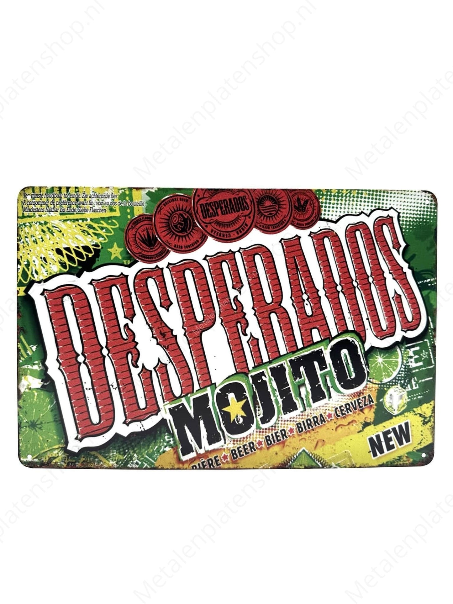 Desperados Mojito - Bier - Metalen Wandbord