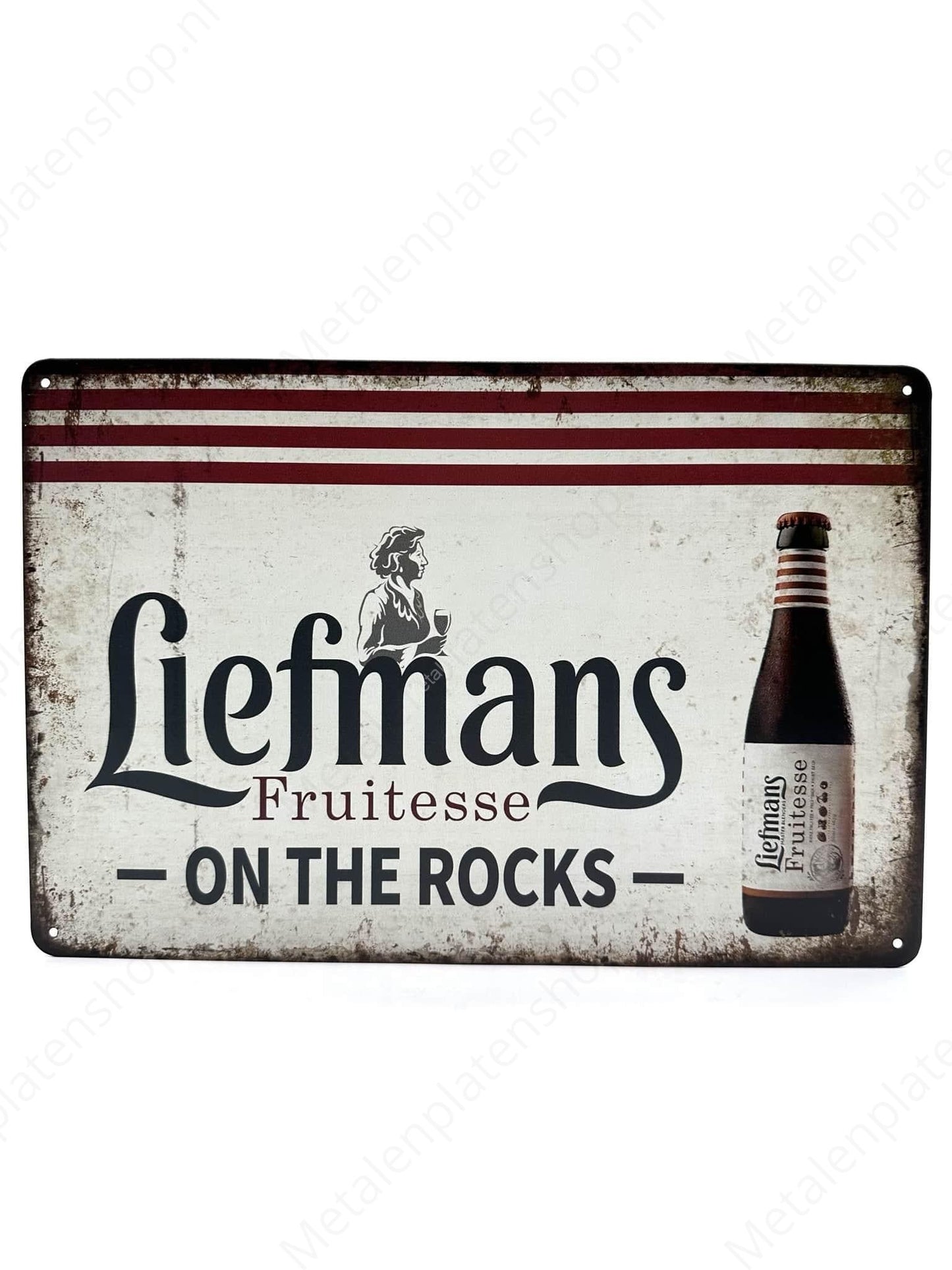 Liefmans Fruitesse - On the Rocks - Metal Wall Sign
