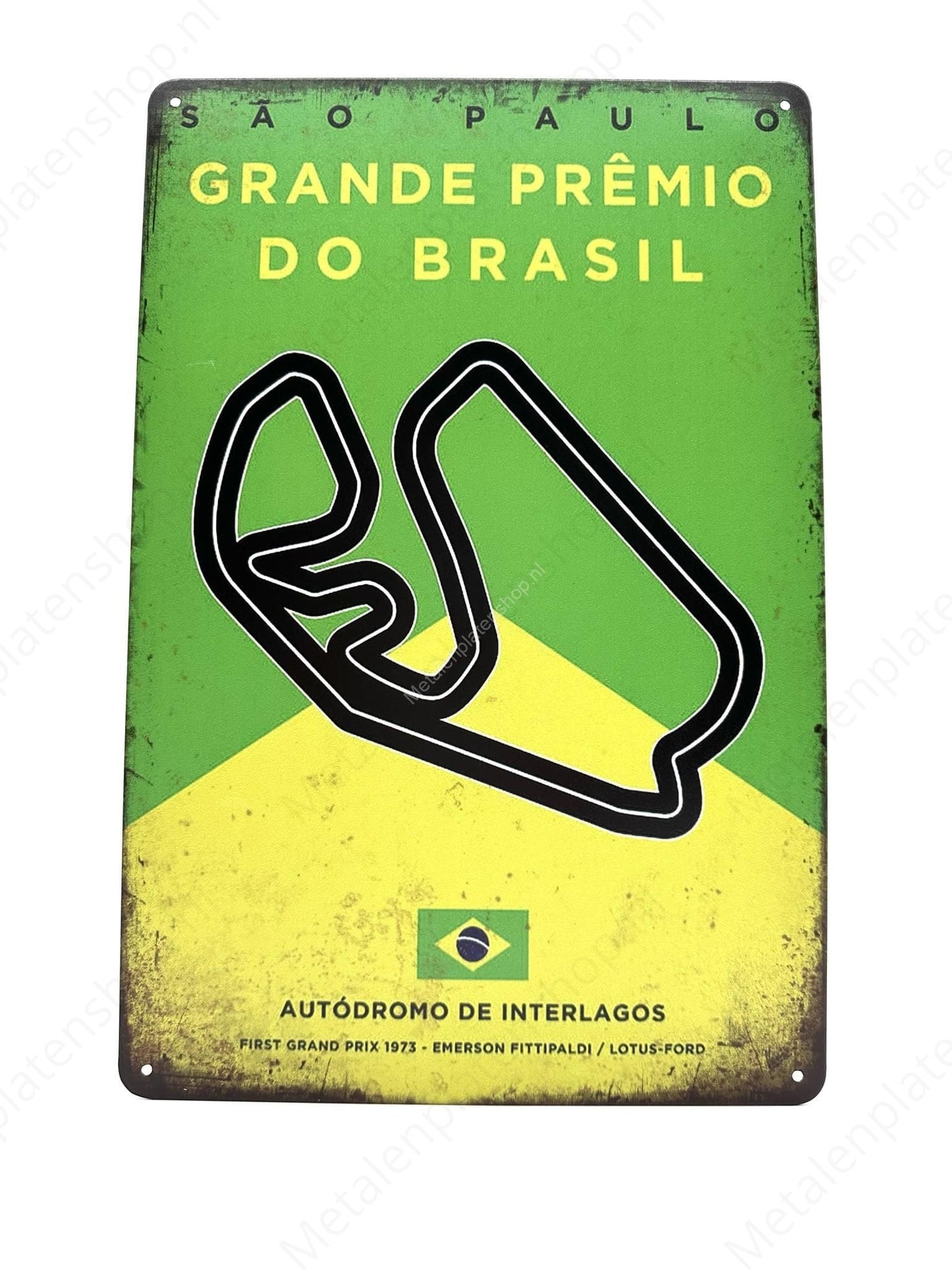 Autodromo de Interlagos - Brazil - Grand Prix - Metal Wall Sign