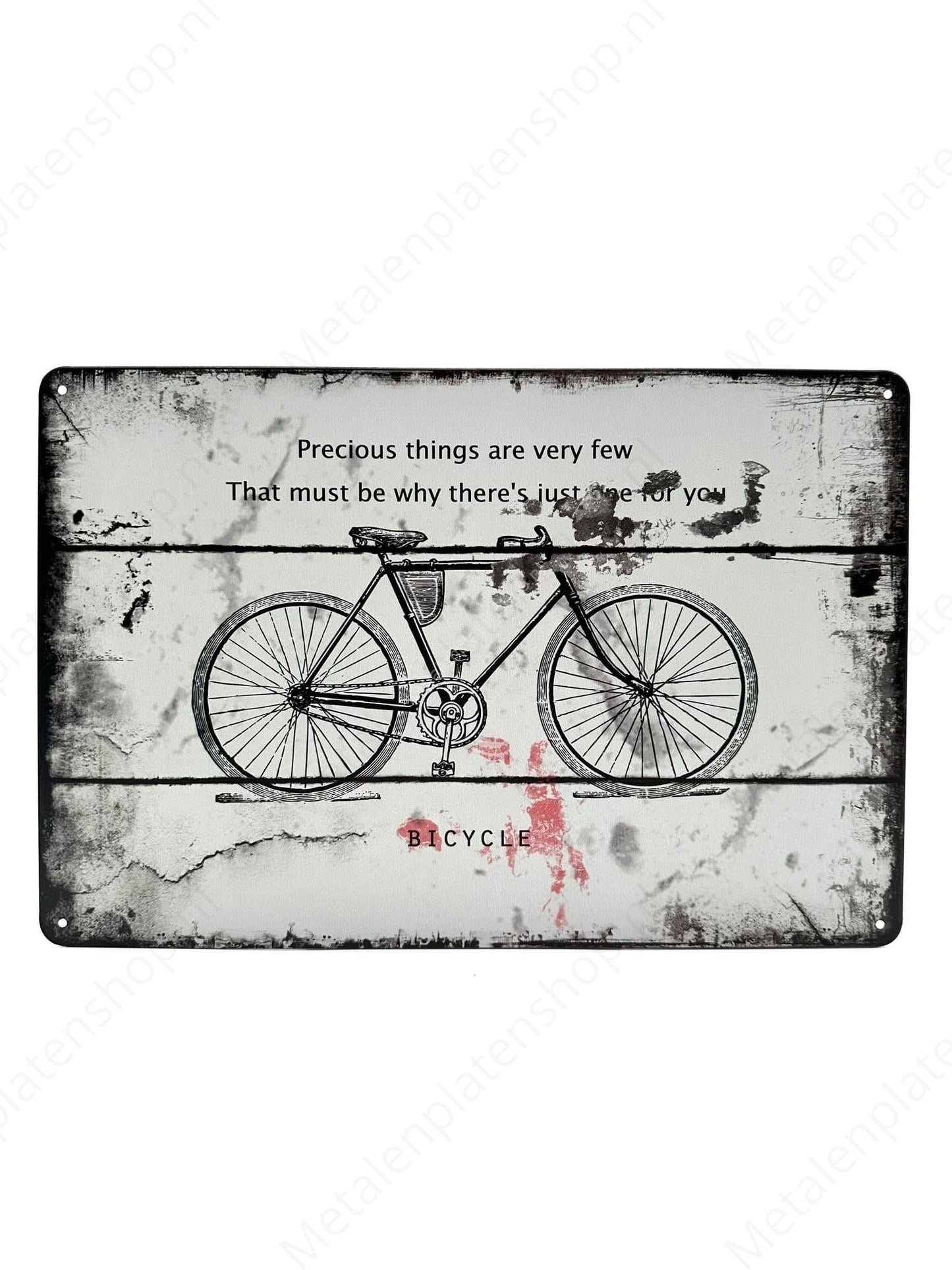 Bicycle - Fiets - Metalen Wandbord