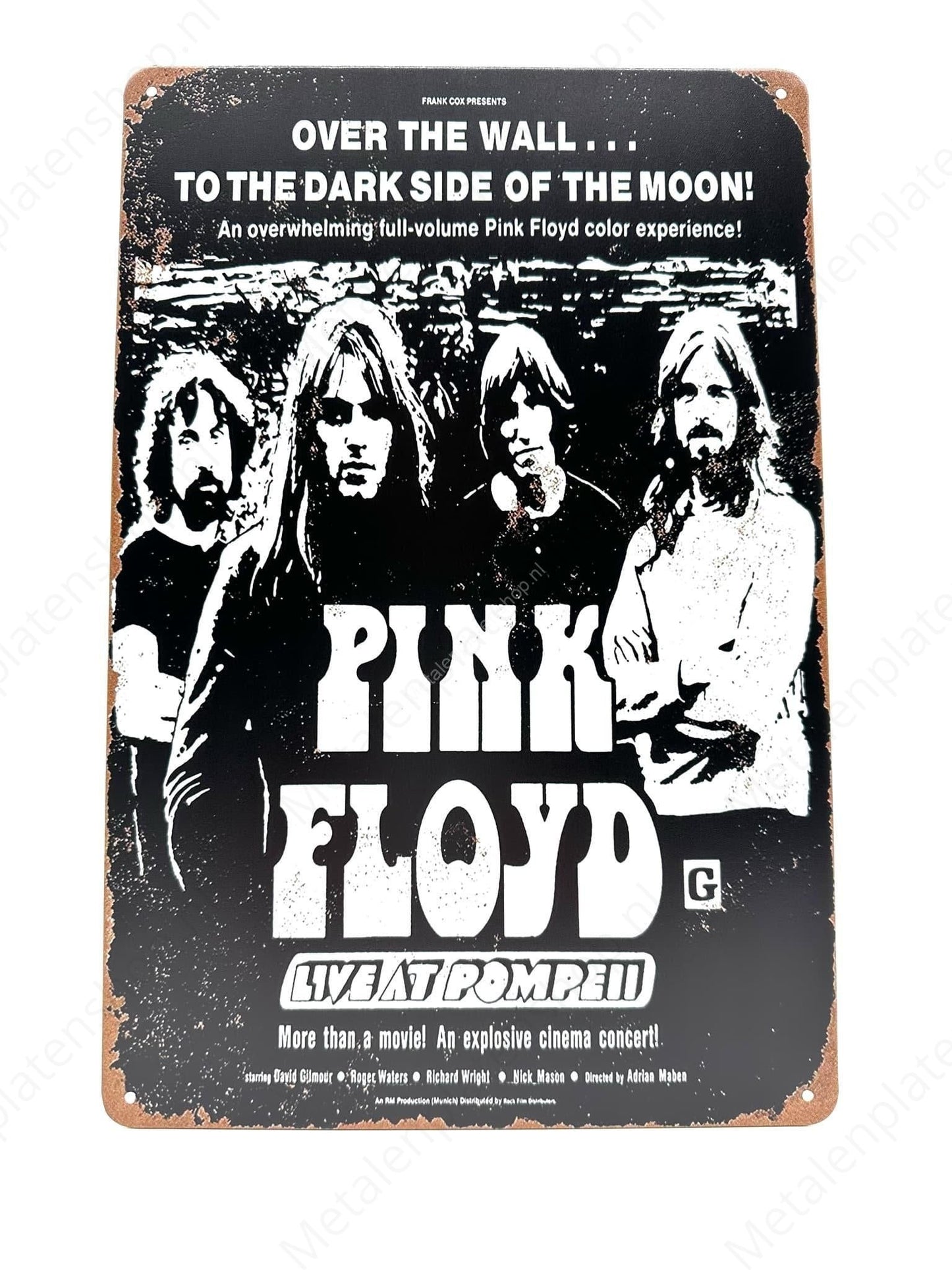 Pink Floyd - Live at Pompeii - Metalen Wandbord