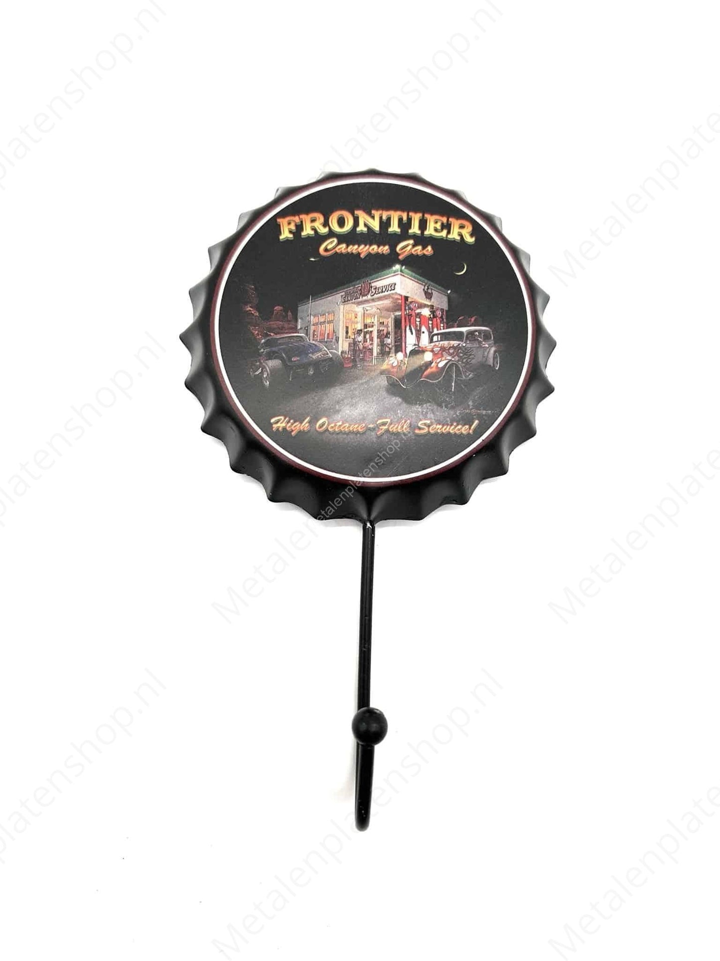Frontier Conyon Gas Cap - Coat Rack - Towel Hook - Metal Wall Sign