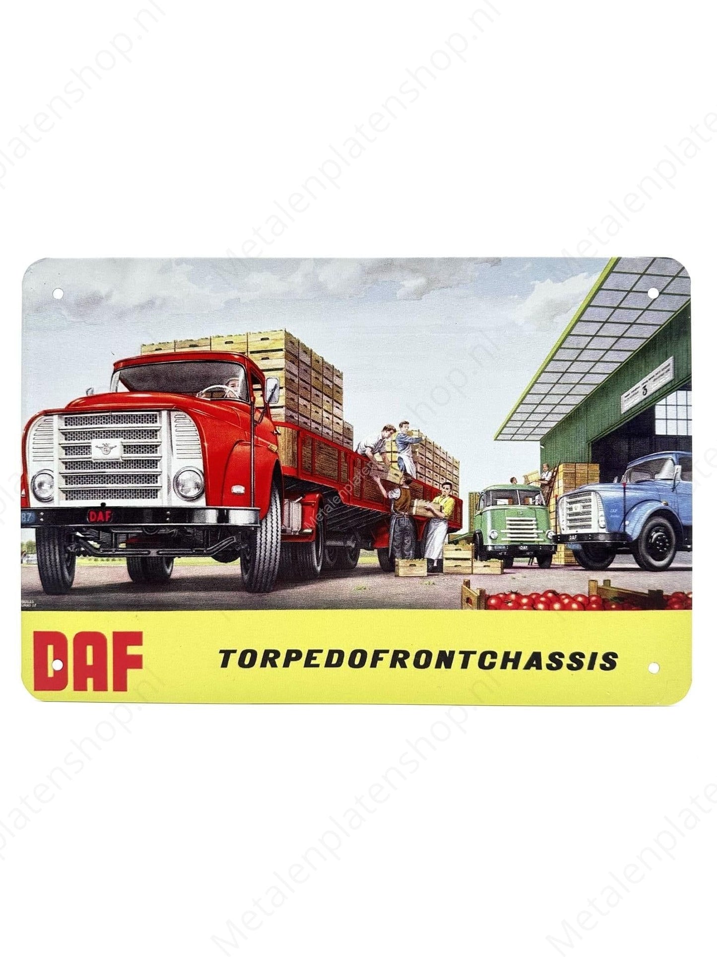 DAF - Torpedo Front Chassis - Metal Wall Sign