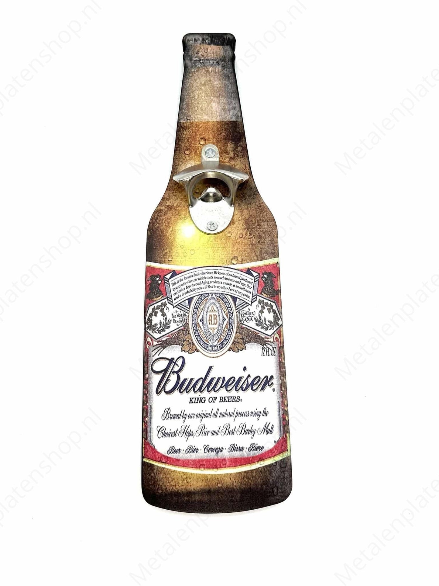 Beer opener - Budweiser - Metal Wall Sign