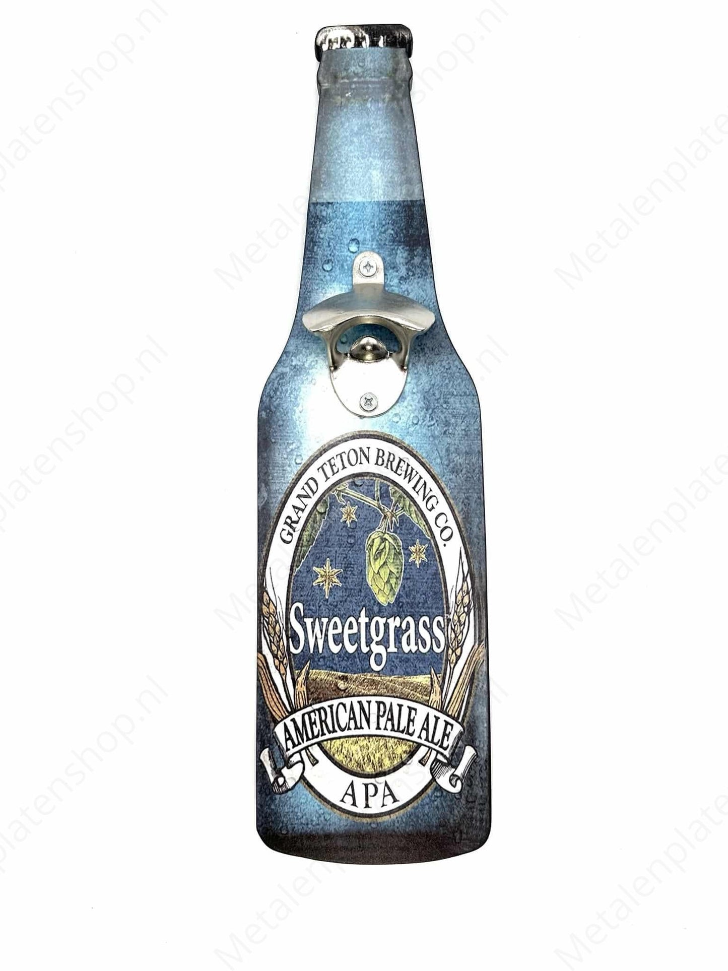 Beer Opener - Sweetgrass - Metal Wall Sign