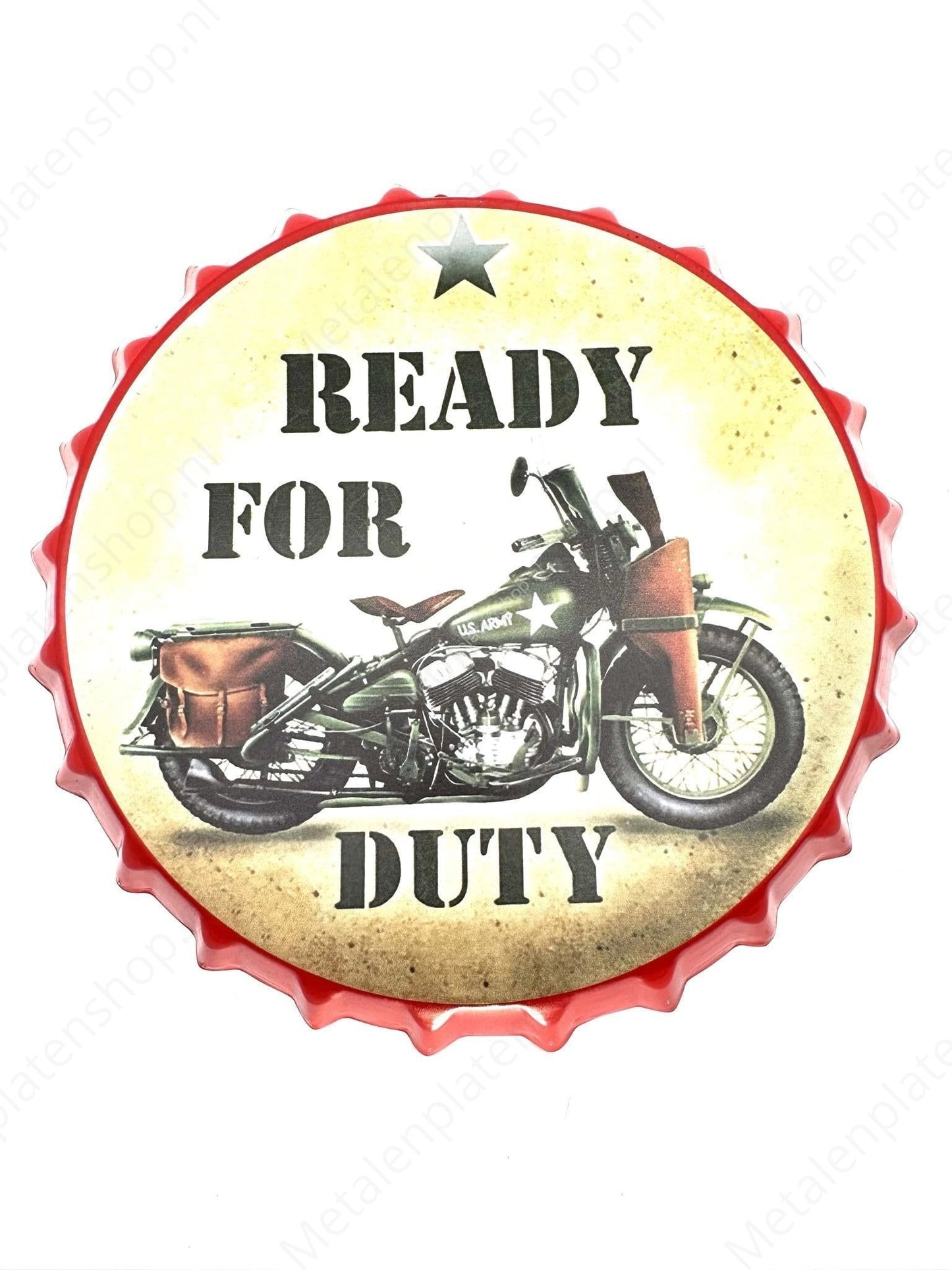 Getränkeverschluss - Ready for Duty - Motor - 30x30cm Rund
