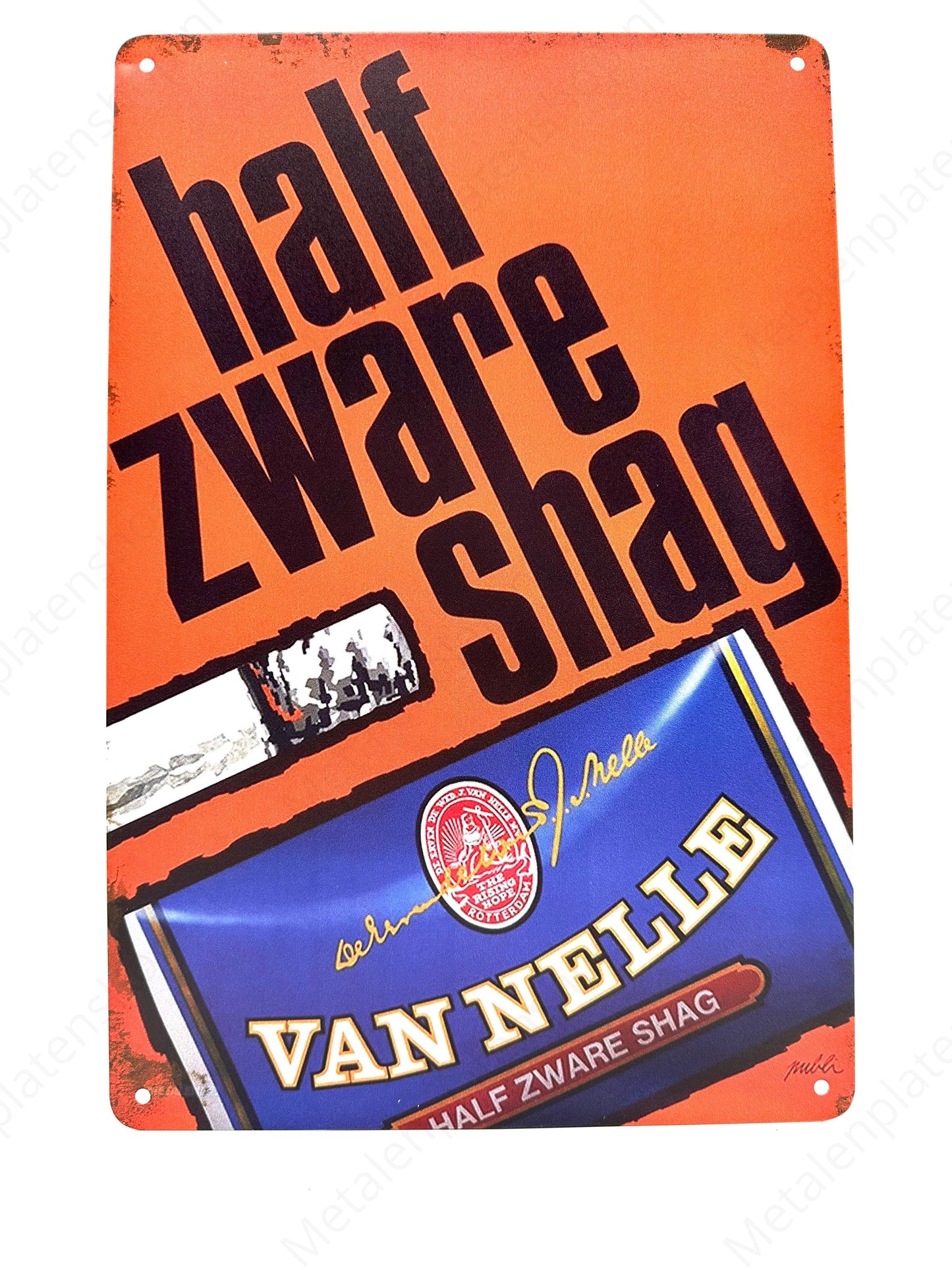 Half Heavy Shag - Van Nelle - Metal Wall Sign