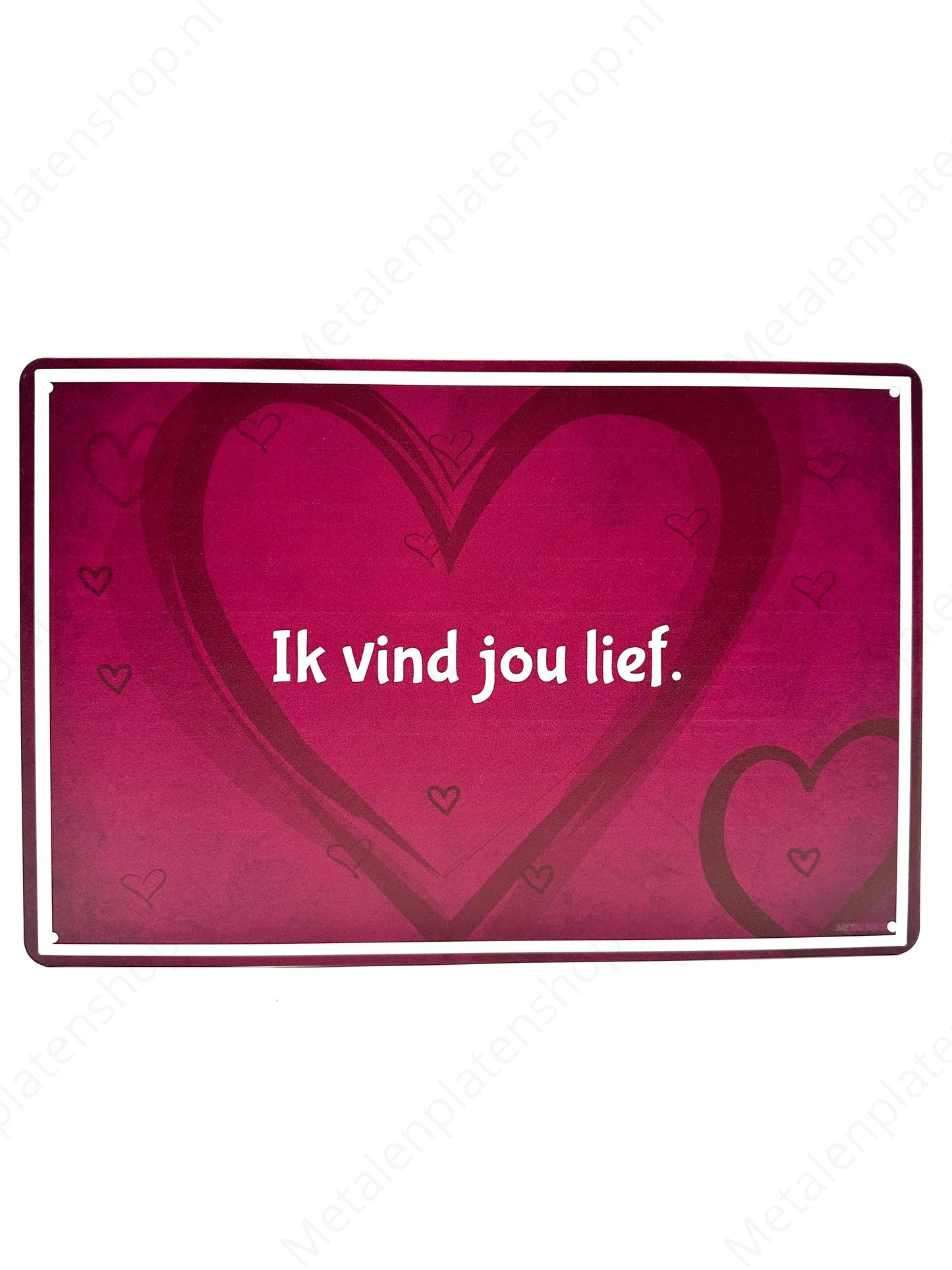I love you - Metal Wall Sign