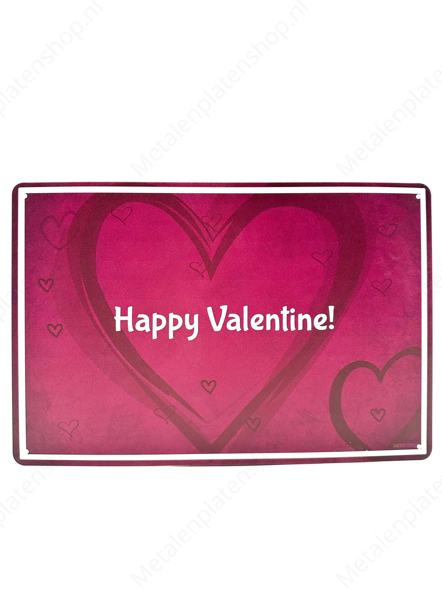 Happy Valentine! - Metalen Wandbord