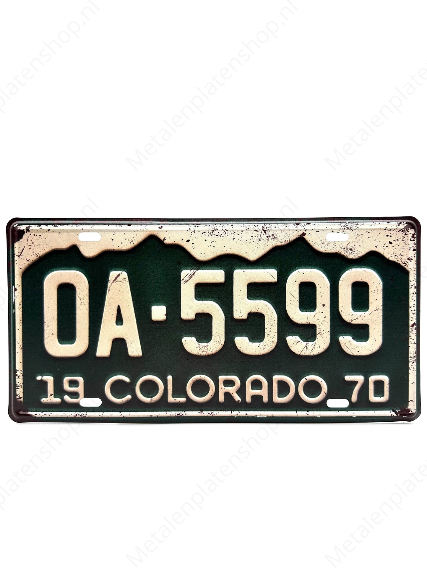 Nummernschild - 19 Colorado - 30x15cm - Metallwandschild