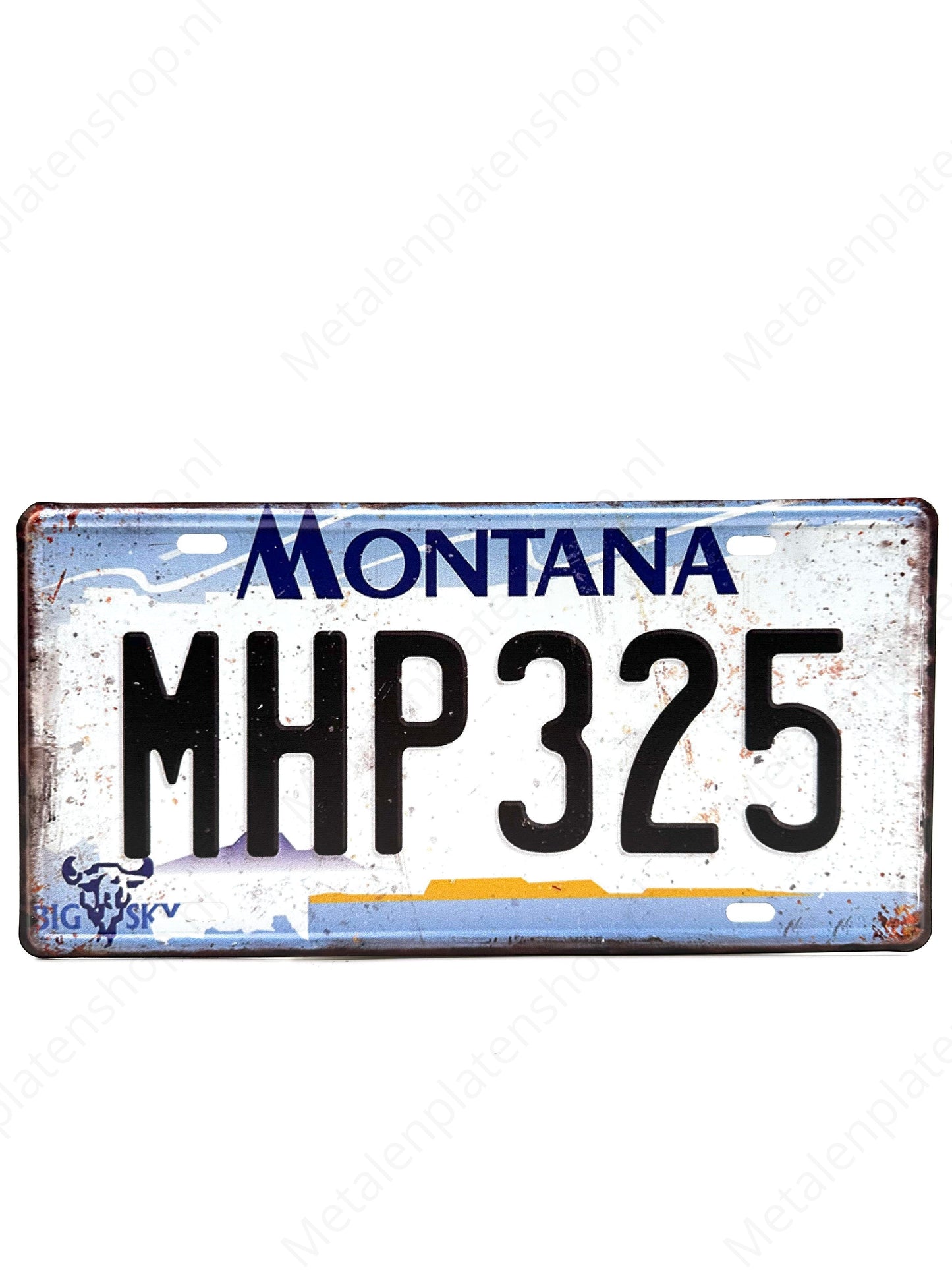 Nummernschild - Montana - 30x15cm - Metallwandschild