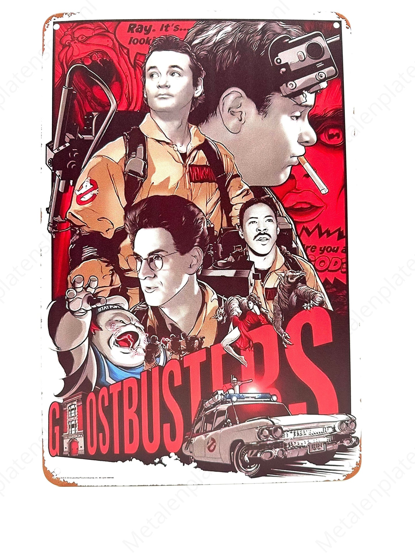 Ray its looking! - Ghostbusters - Metalen Wandbord