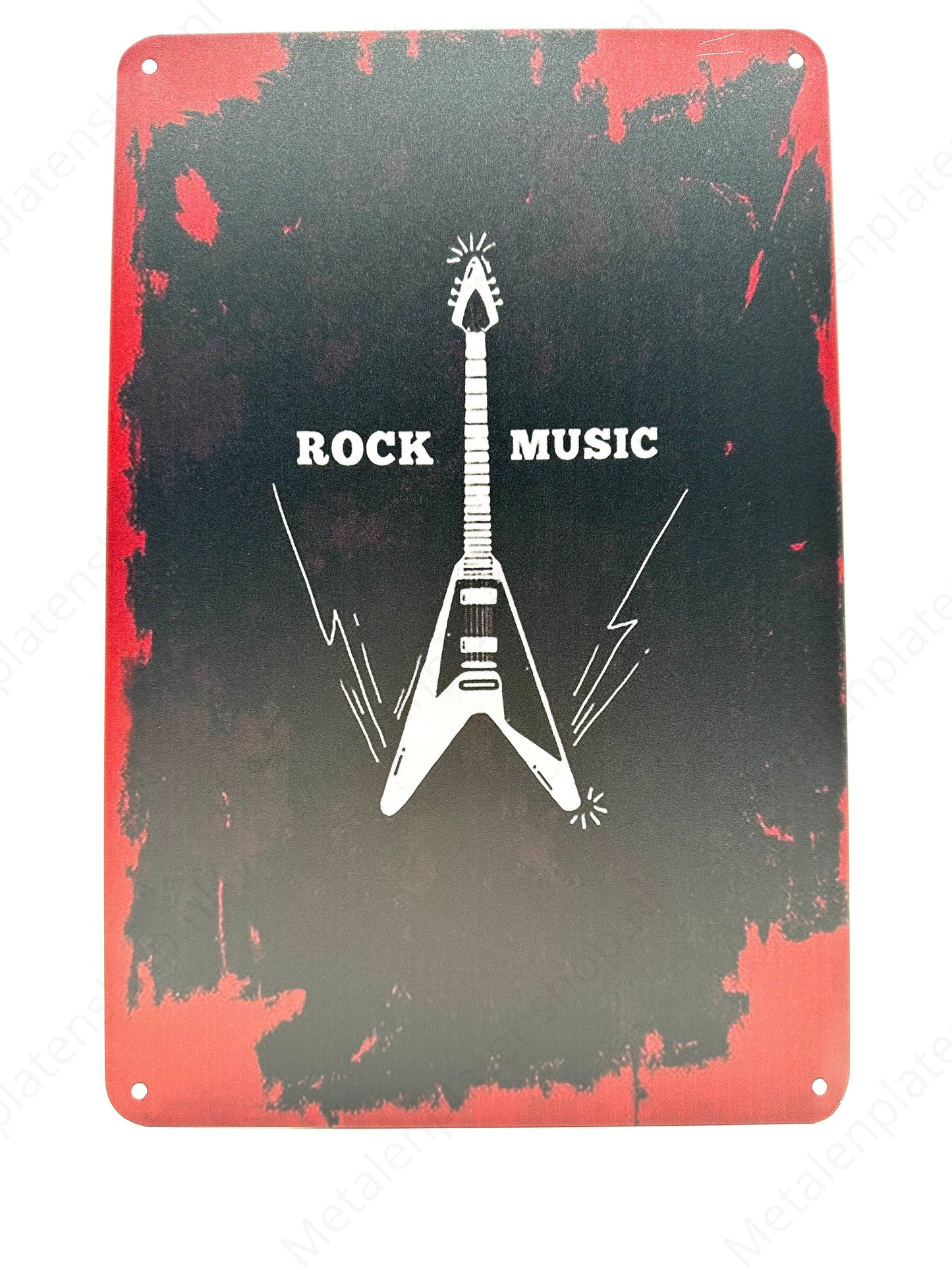Rock Music - Metalen Wandbord