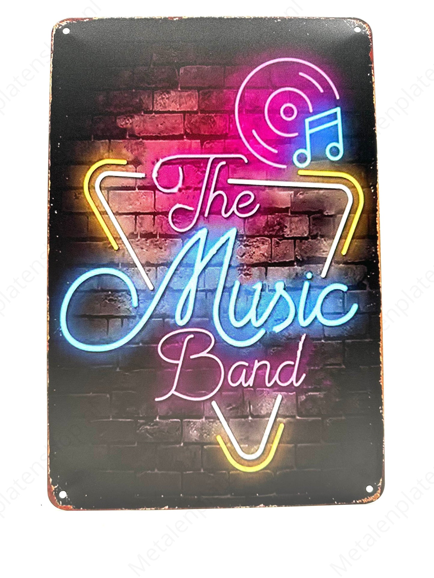 The Music Band - Metal Wall Sign
