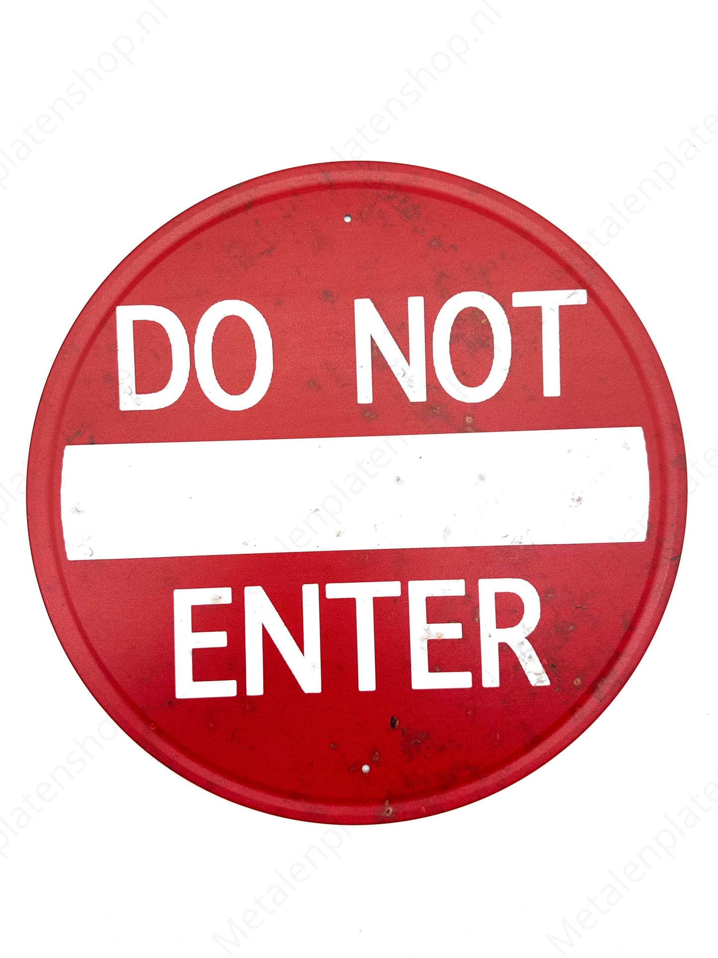 Do Not Enter - Rond - Metalen Wandbord