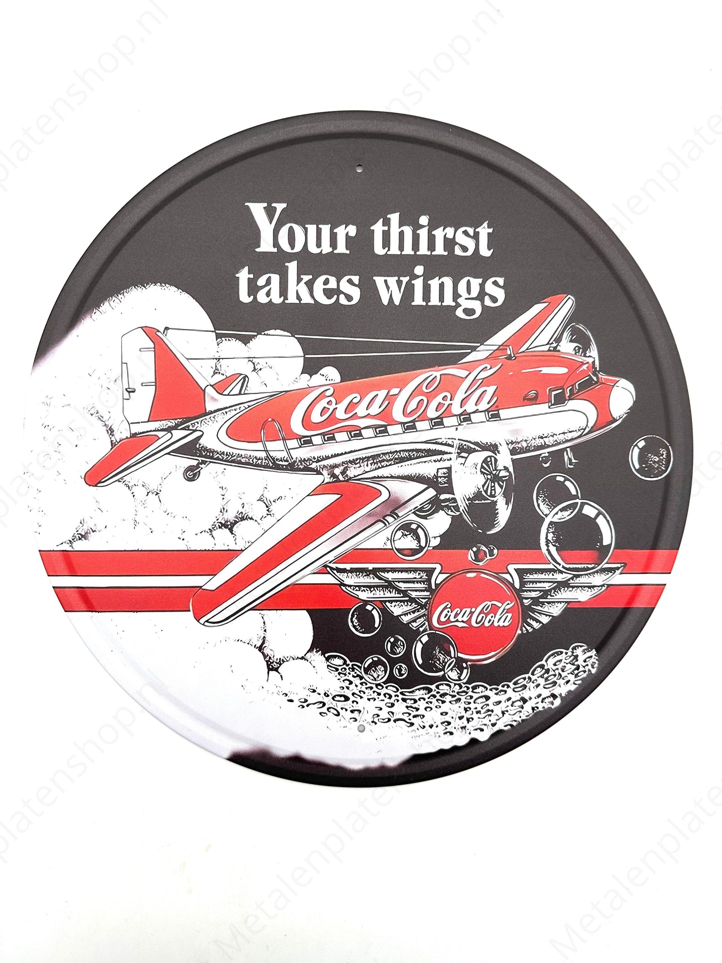 Coca Cola - Your thirst takes wings - Metal Wall Sign