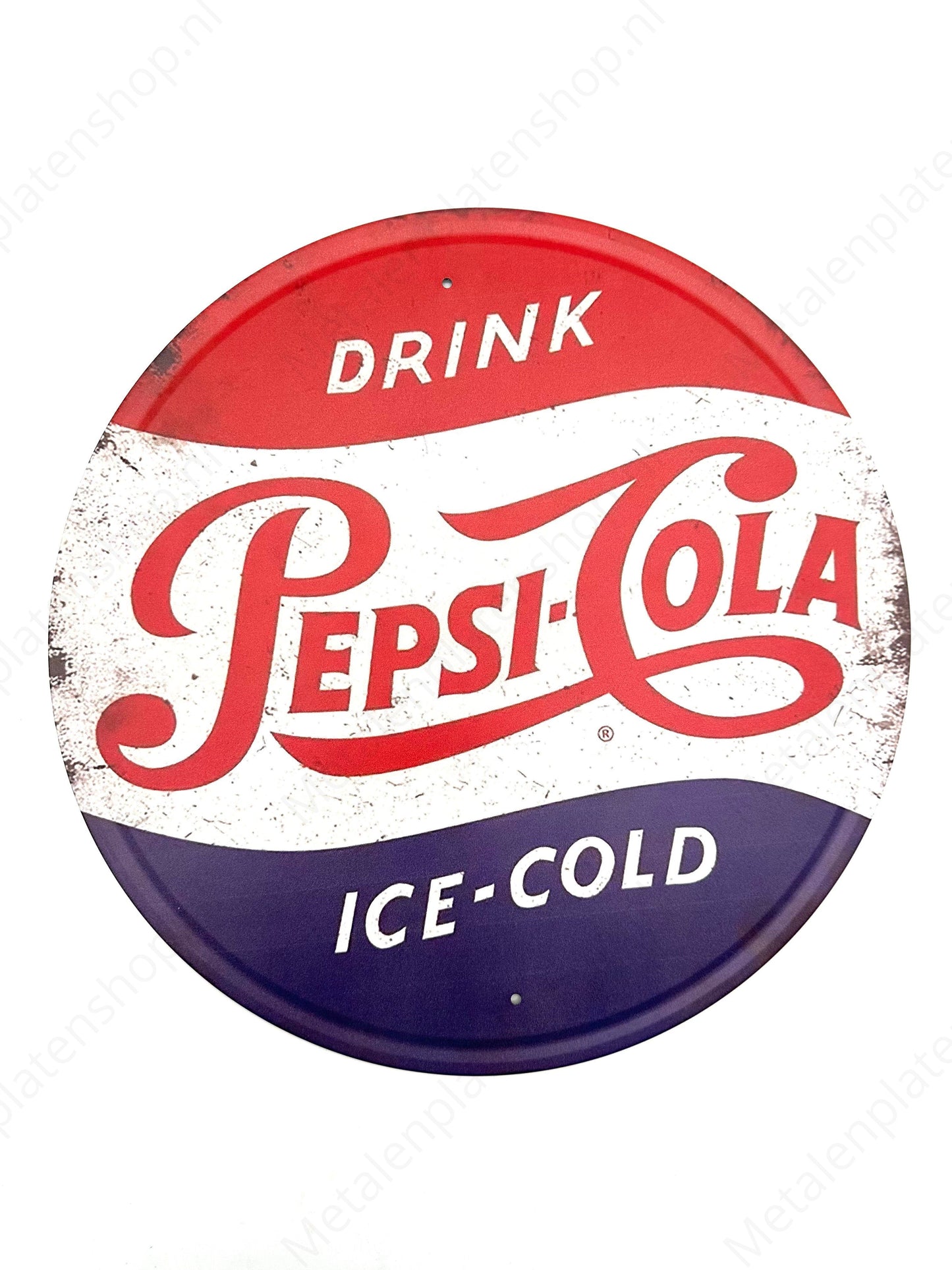 Metal Wall Sign - Pepsi Cola - Round