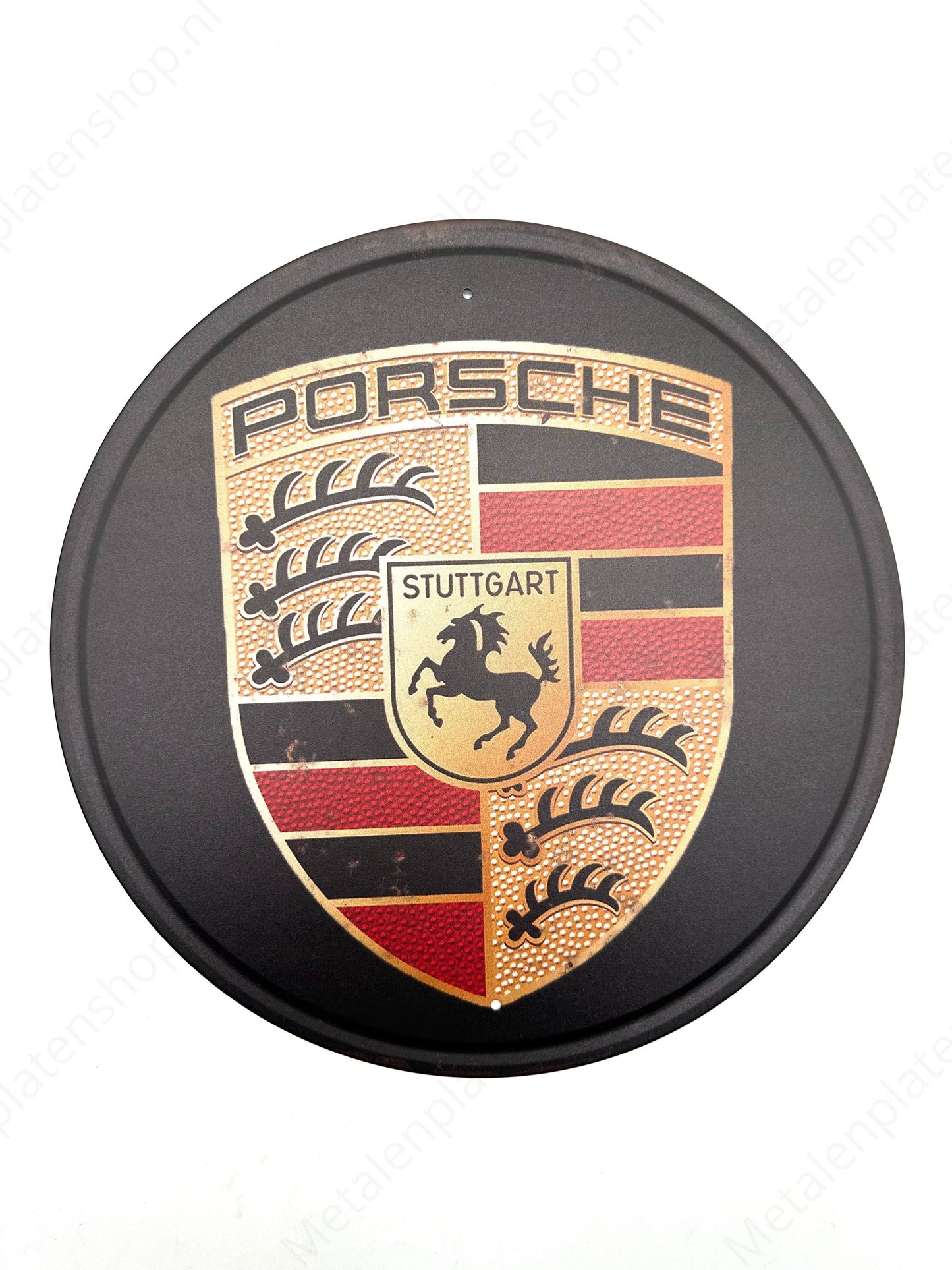 Porsche – Rund – Metallwandschild