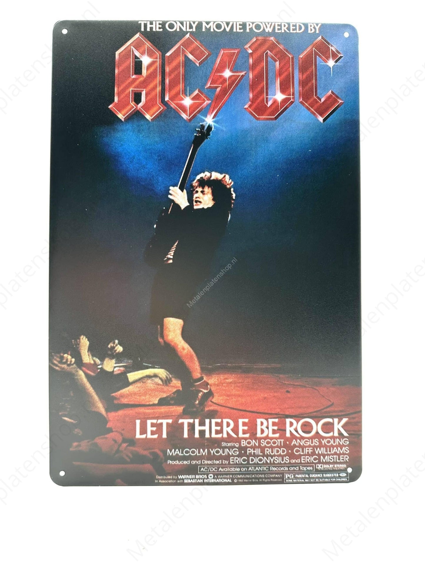 AC/DC - Let there be rock - Metalen Wandbord