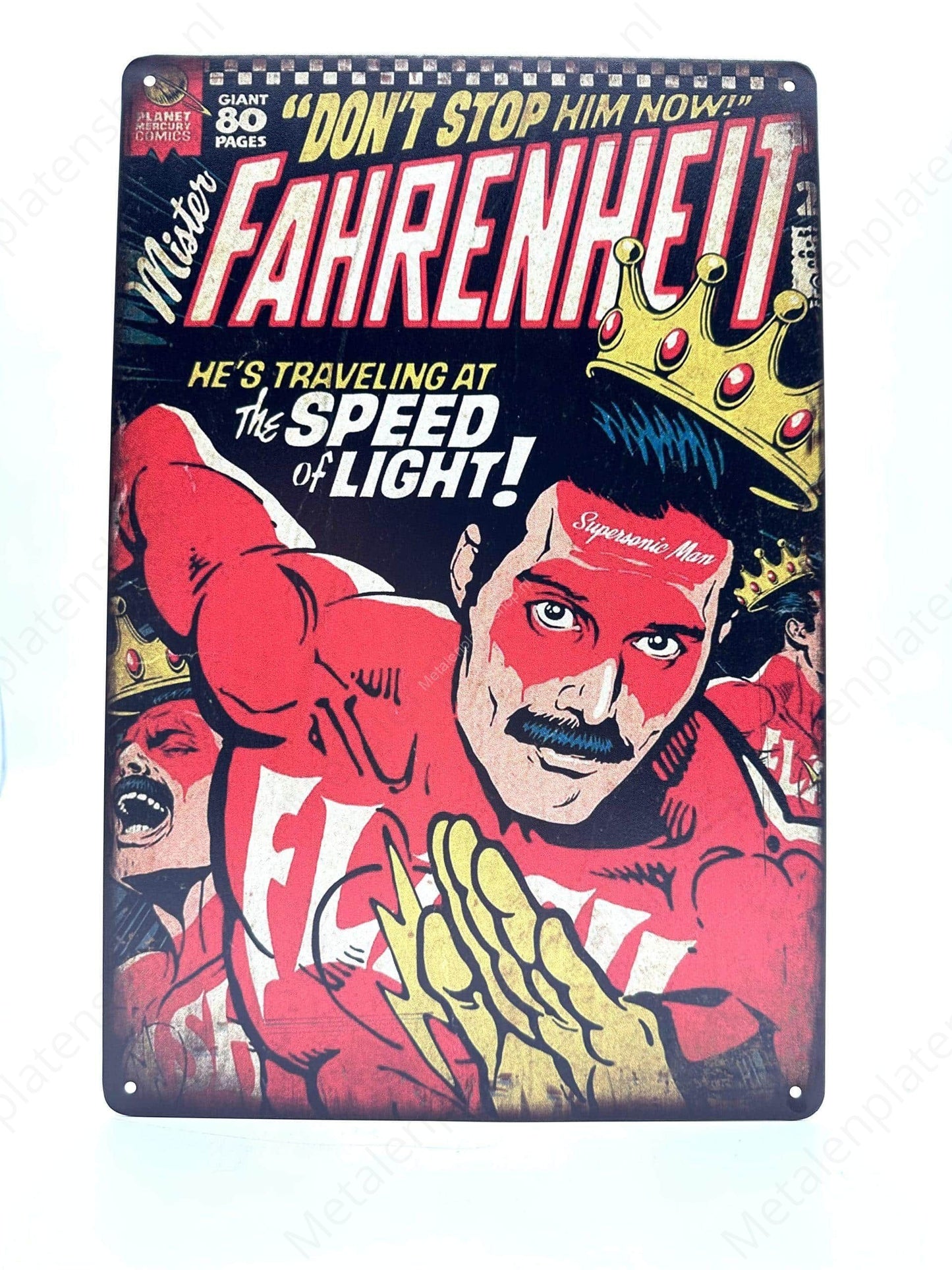 Fahrenheit - Metal Wall Sign