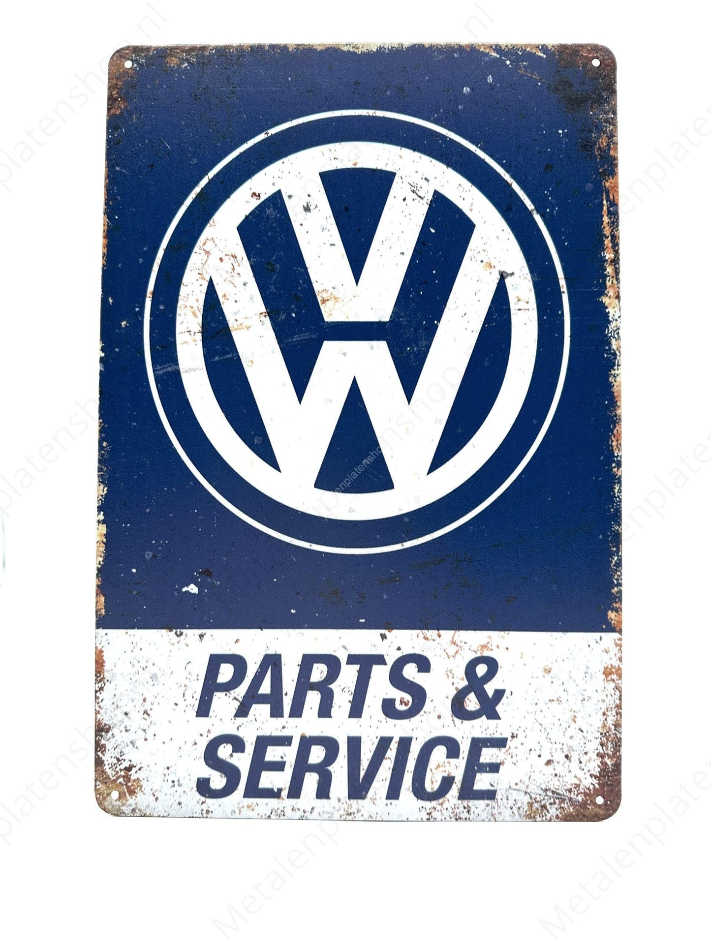 Volkswagen - Parts & Service - Metalen Wandbord