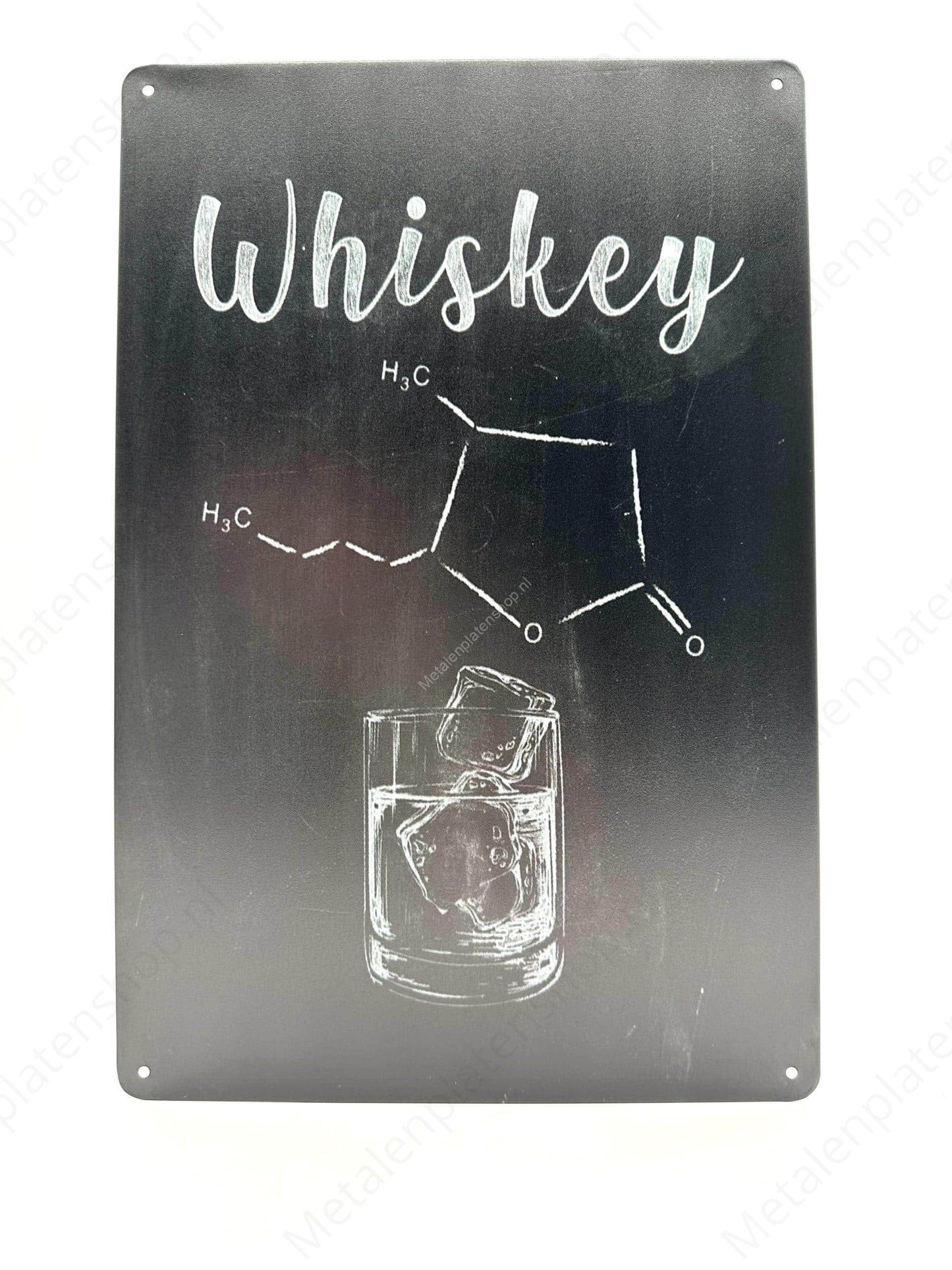 Whiskey - DNA - Metalen Wandbord