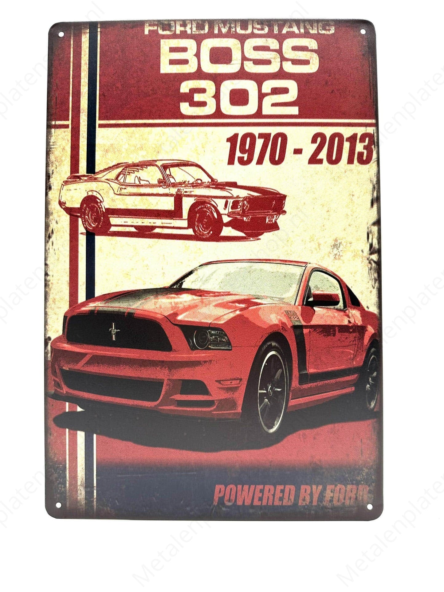 Ford Mustang - Boss 302 - 1970-2013 - Metal Wall Sign