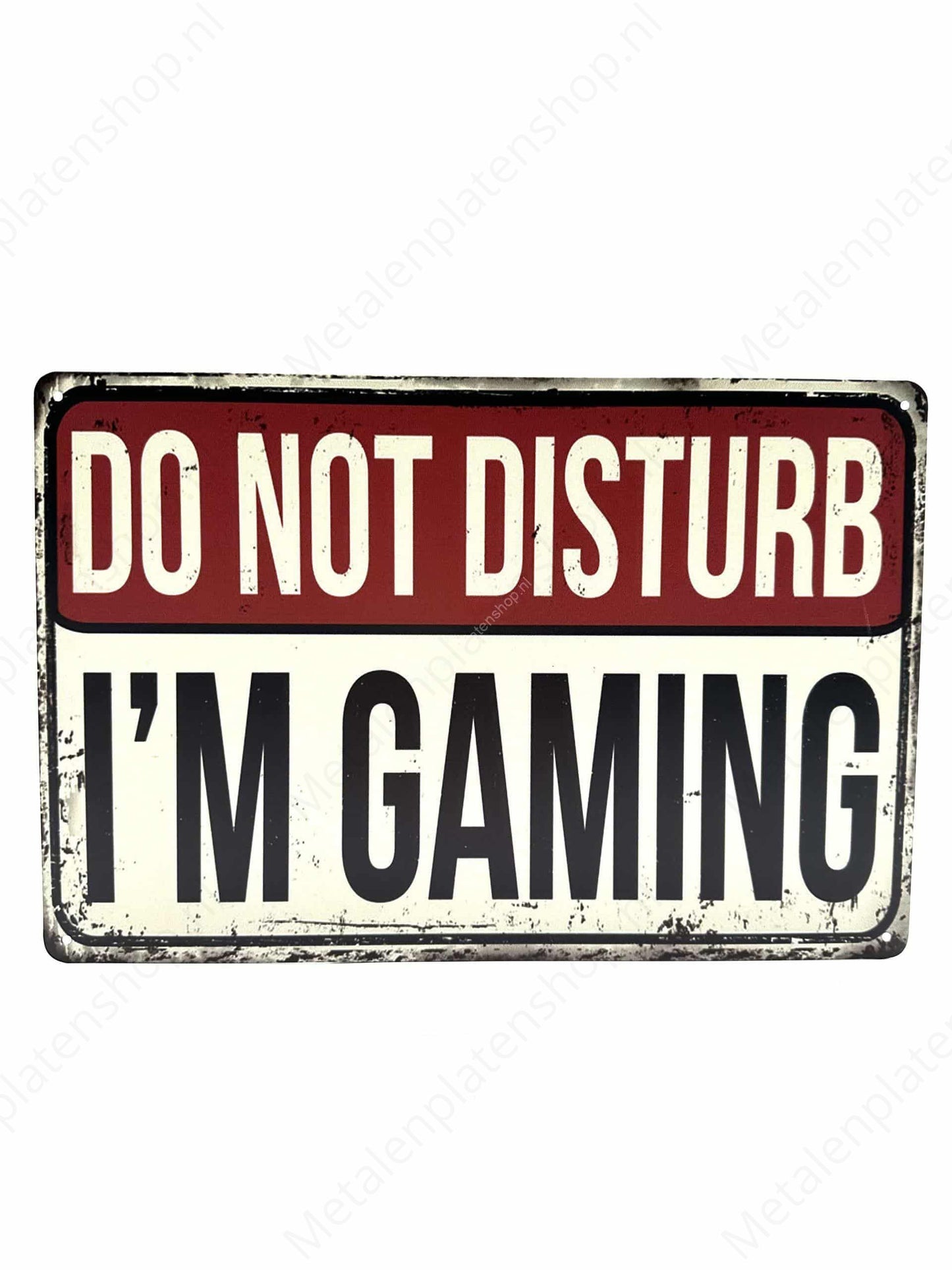 Do Not Disturb - I'm Gaming - Metal Wall Sign